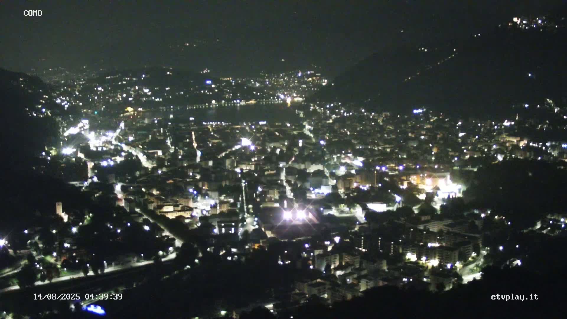 Como City & Lake Skyline Live Cam - Lombardy, Italy