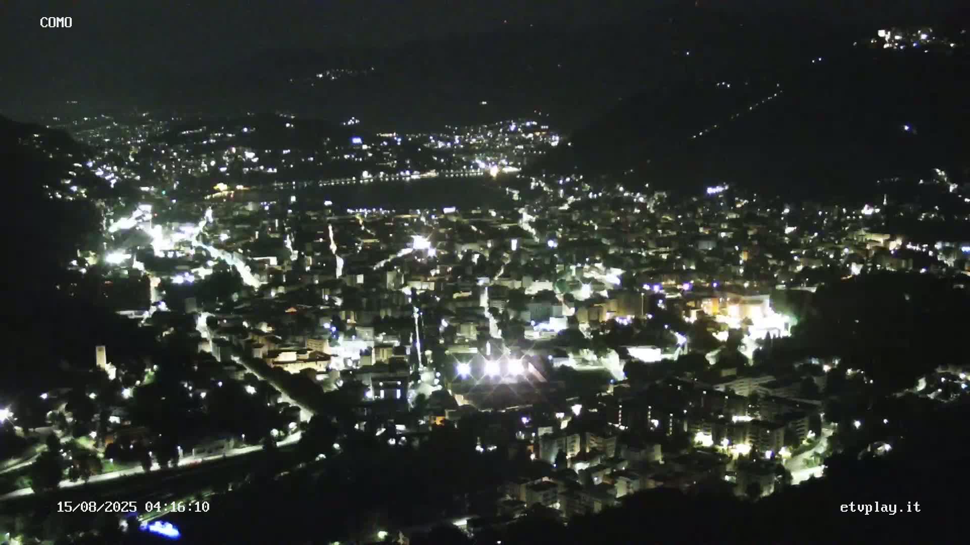 Como City & Lake Skyline Live Cam - Lombardy, Italy