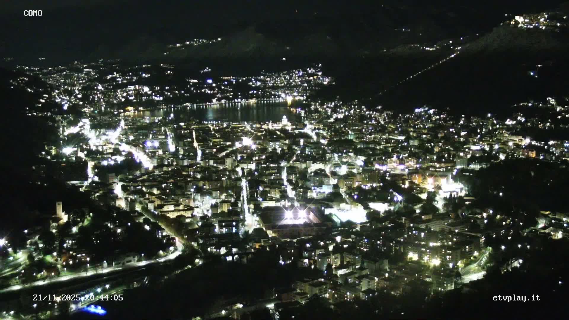 Como City & Lake Skyline Live Cam - Lombardy, Italy