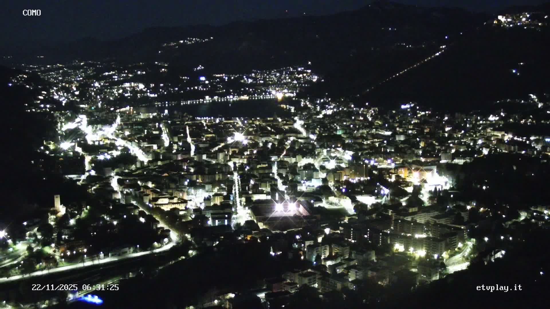 Como City & Lake Skyline Live Cam - Lombardy, Italy