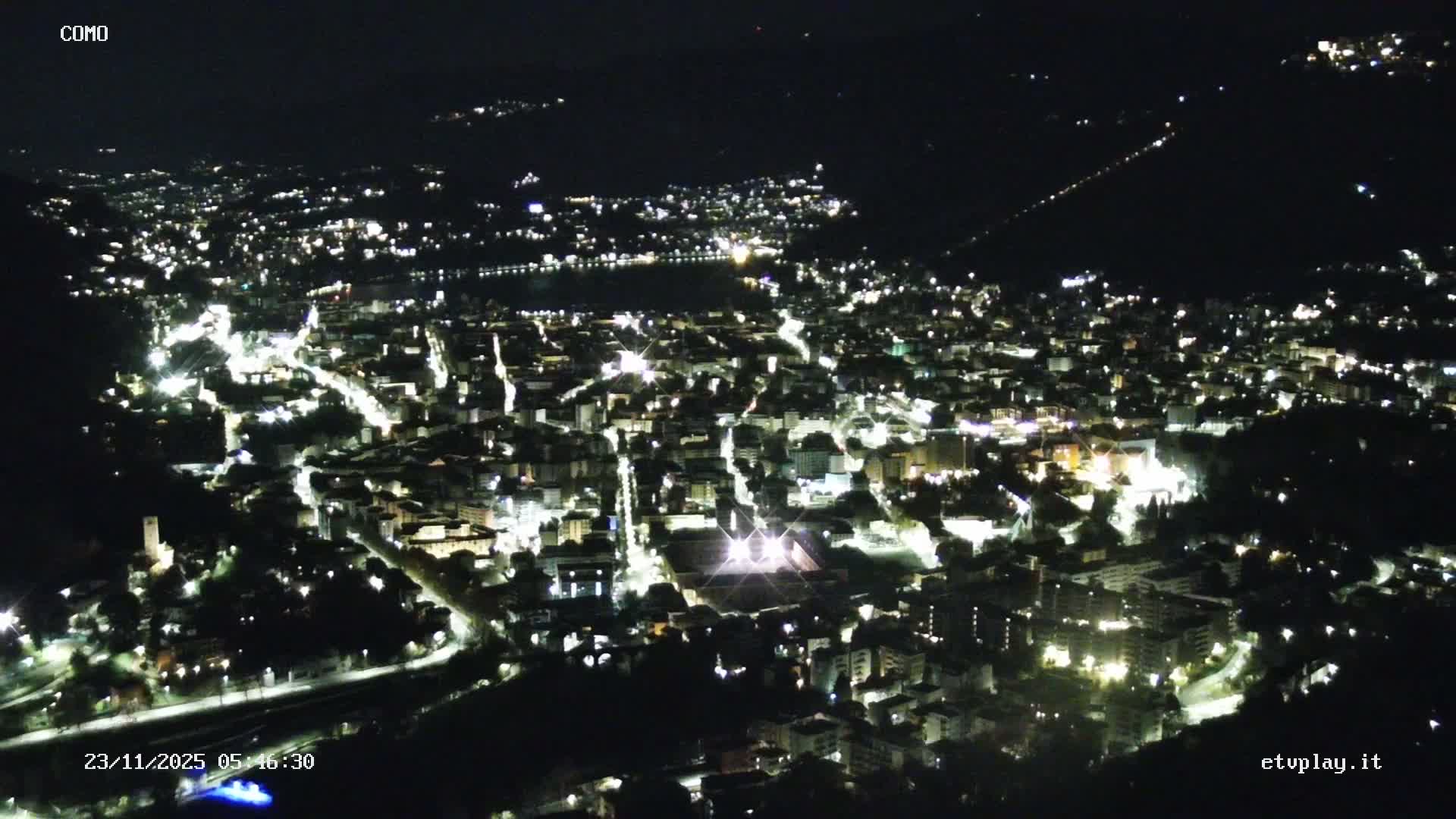 Como City & Lake Skyline Live Cam - Lombardy, Italy