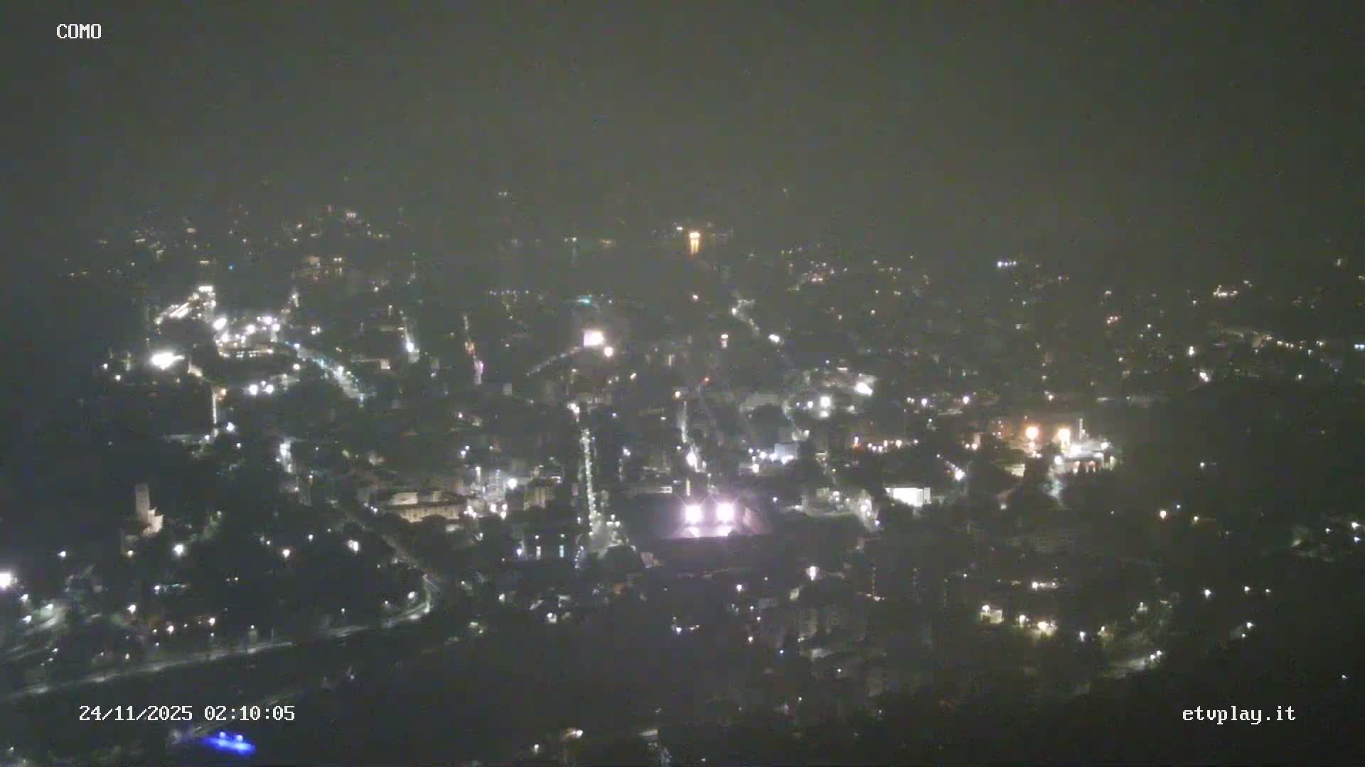 Como City & Lake Skyline Live Cam - Lombardy, Italy