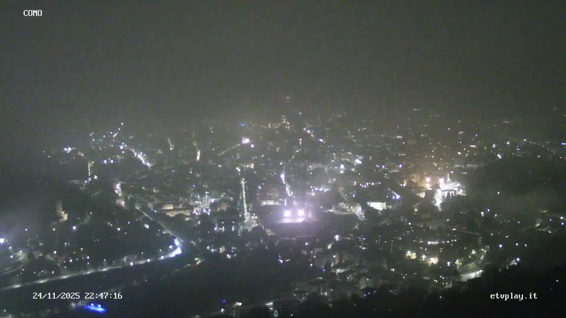 Como City & Lake Skyline Live Cam - Lombardy, Italy