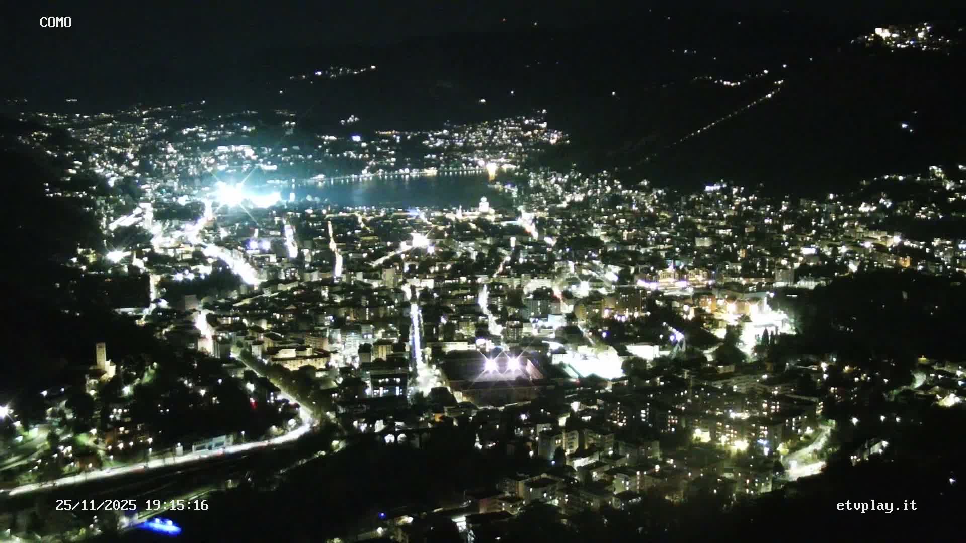 Como City & Lake Skyline Live Cam - Lombardy, Italy
