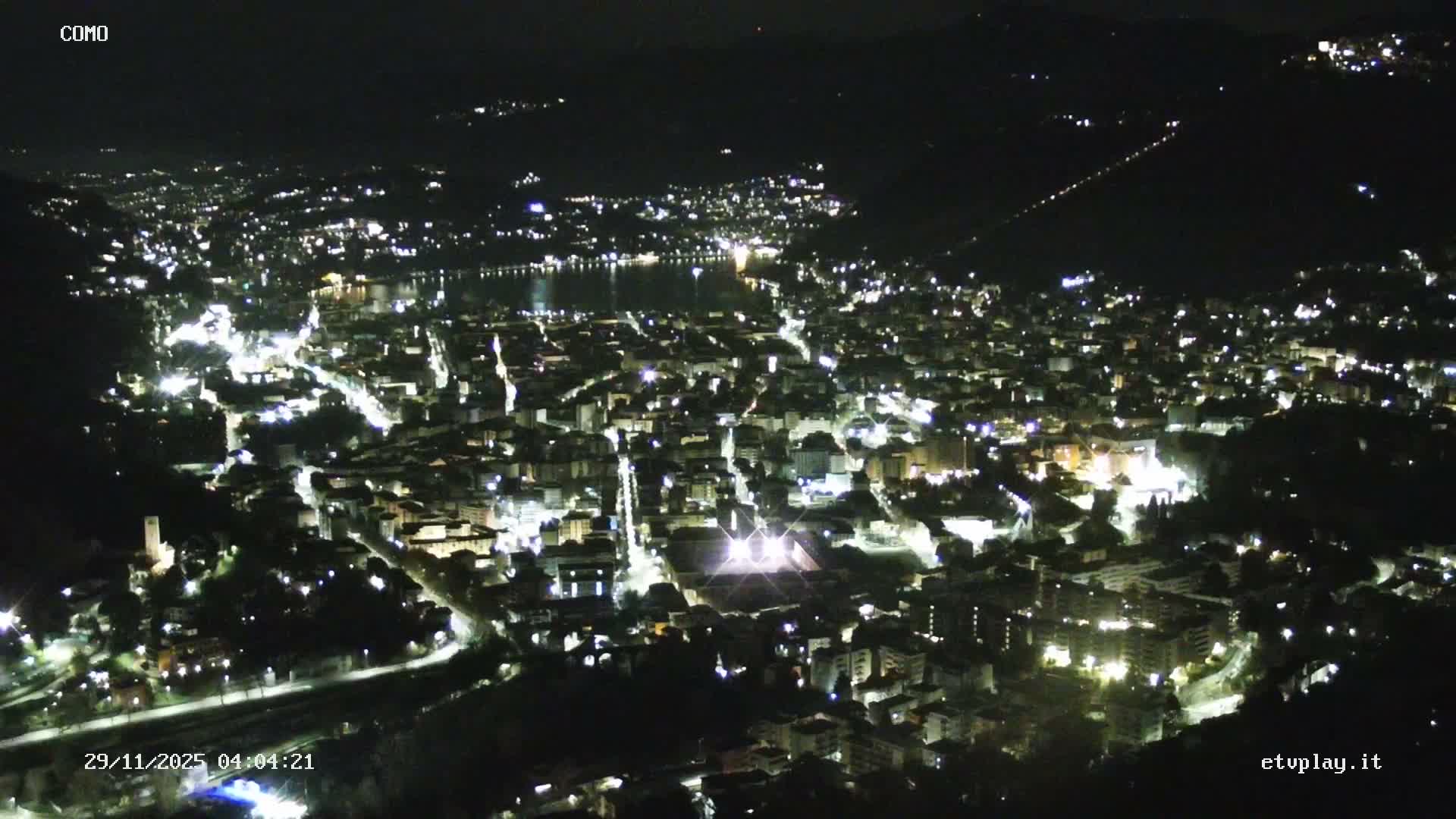 Como City & Lake Skyline Live Cam - Lombardy, Italy