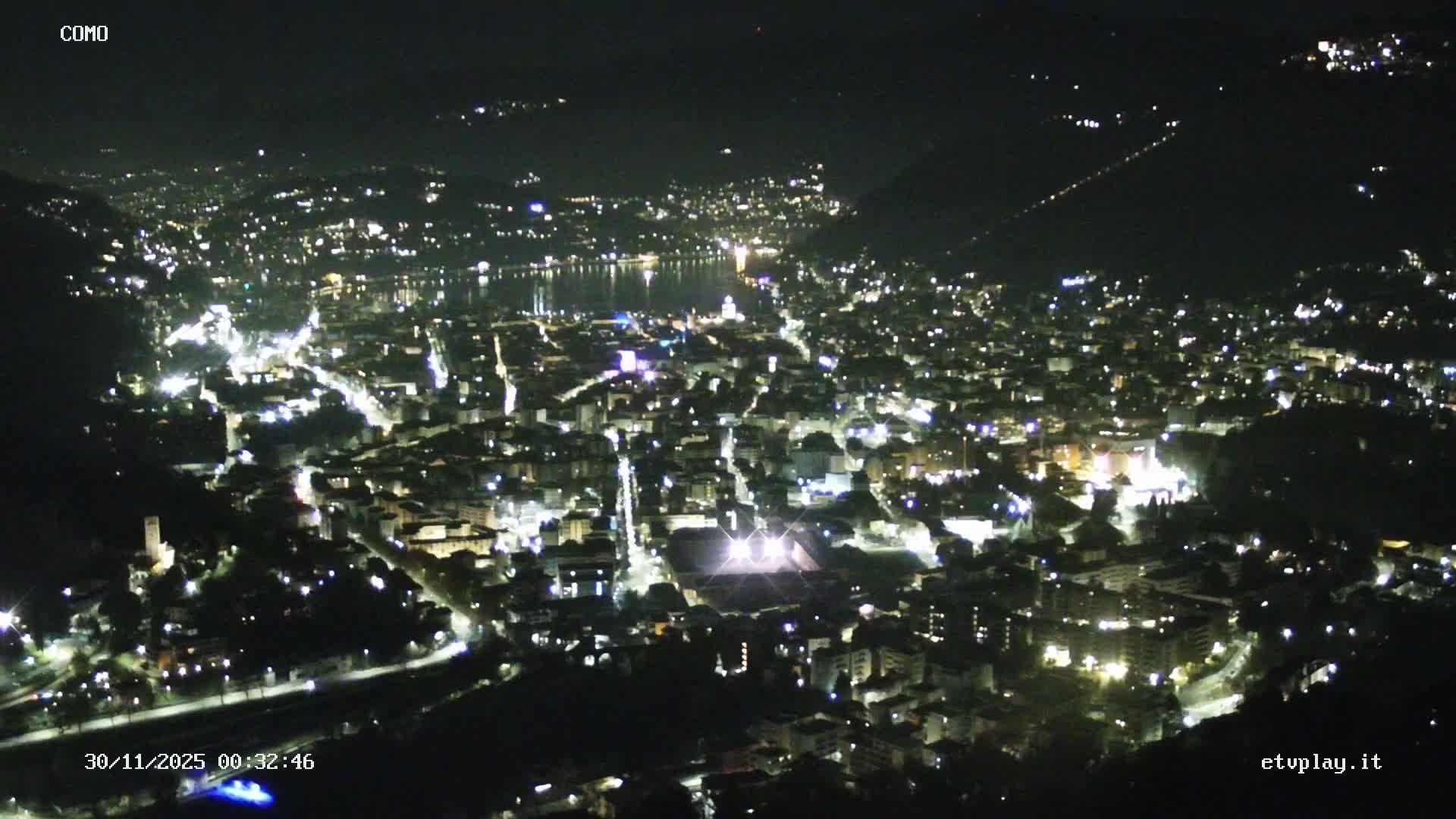 Como City & Lake Skyline Live Cam - Lombardy, Italy