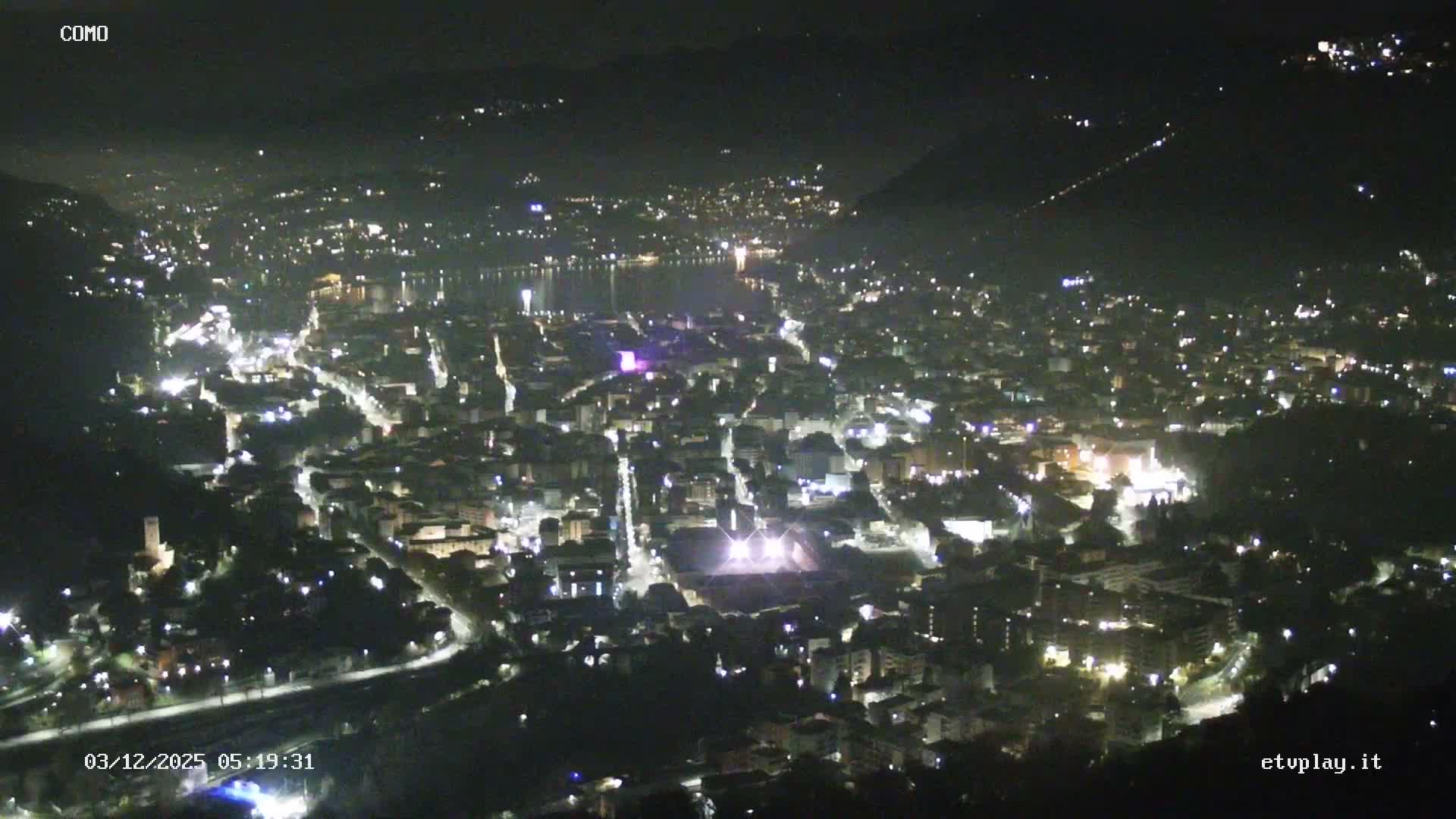 Como City & Lake Skyline Live Cam - Lombardy, Italy