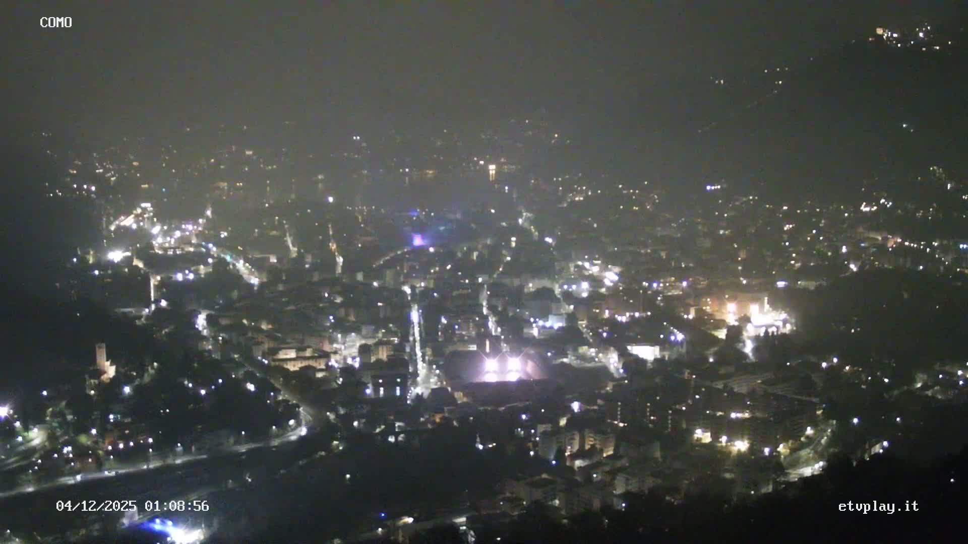 Como City & Lake Skyline Live Cam - Lombardy, Italy