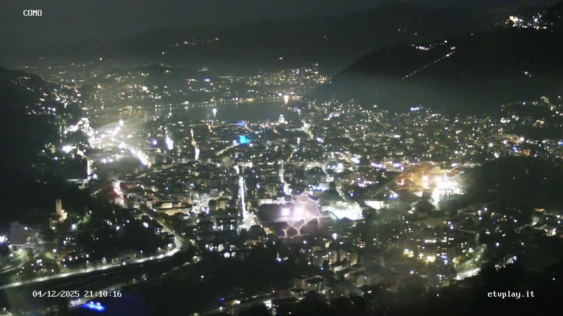 Como City & Lake Skyline Live Cam - Lombardy, Italy
