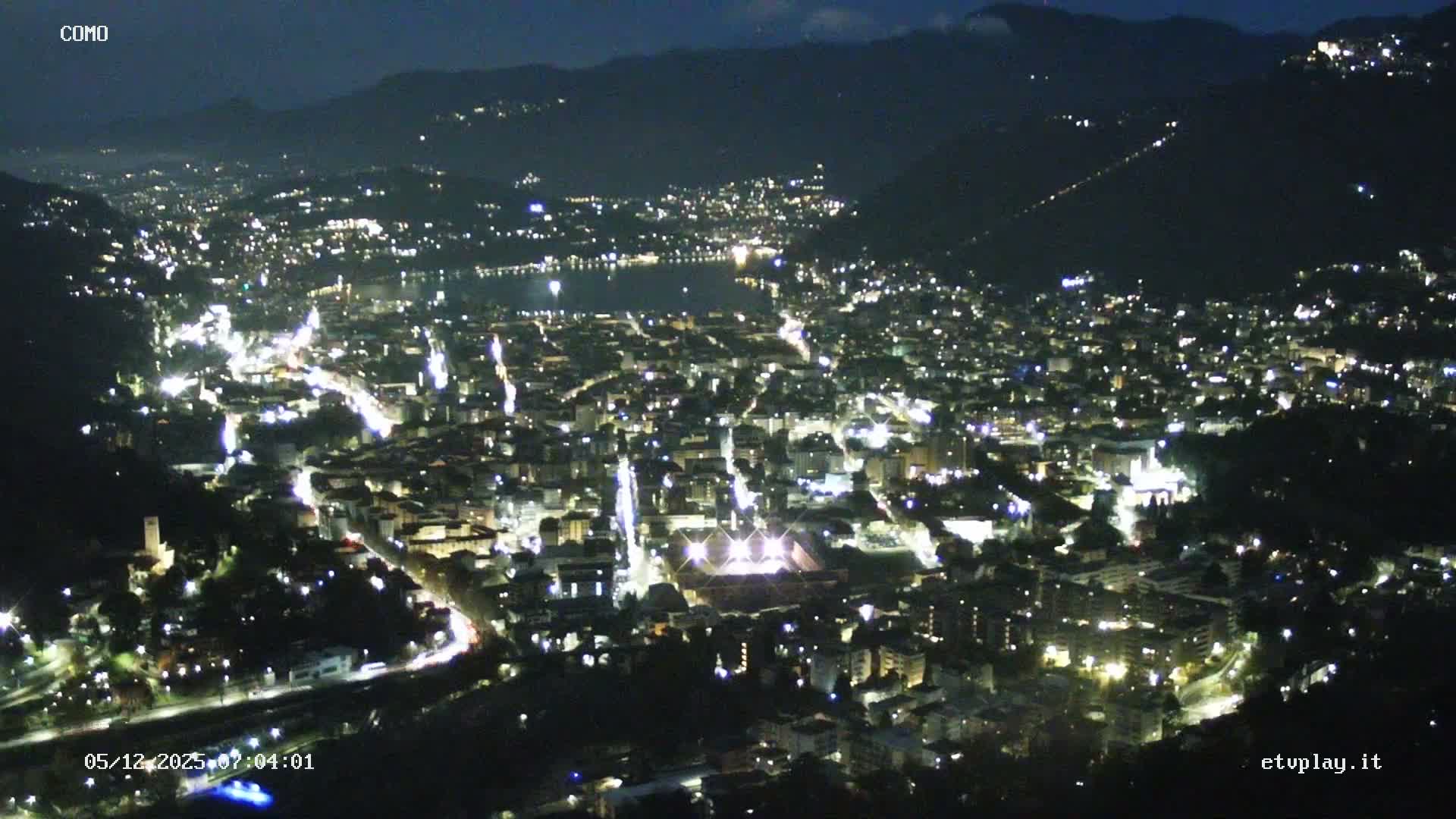 Como City & Lake Skyline Live Cam - Lombardy, Italy