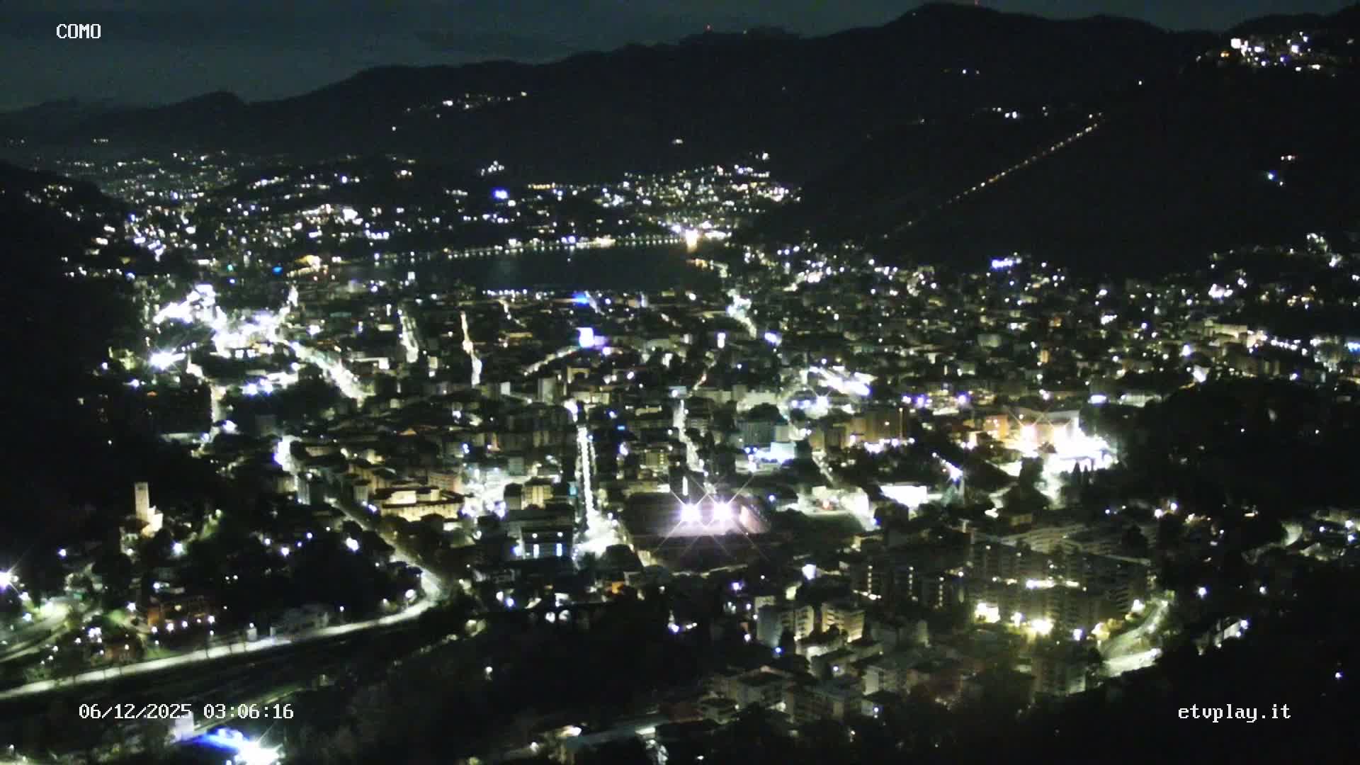 Como City & Lake Skyline Live Cam - Lombardy, Italy