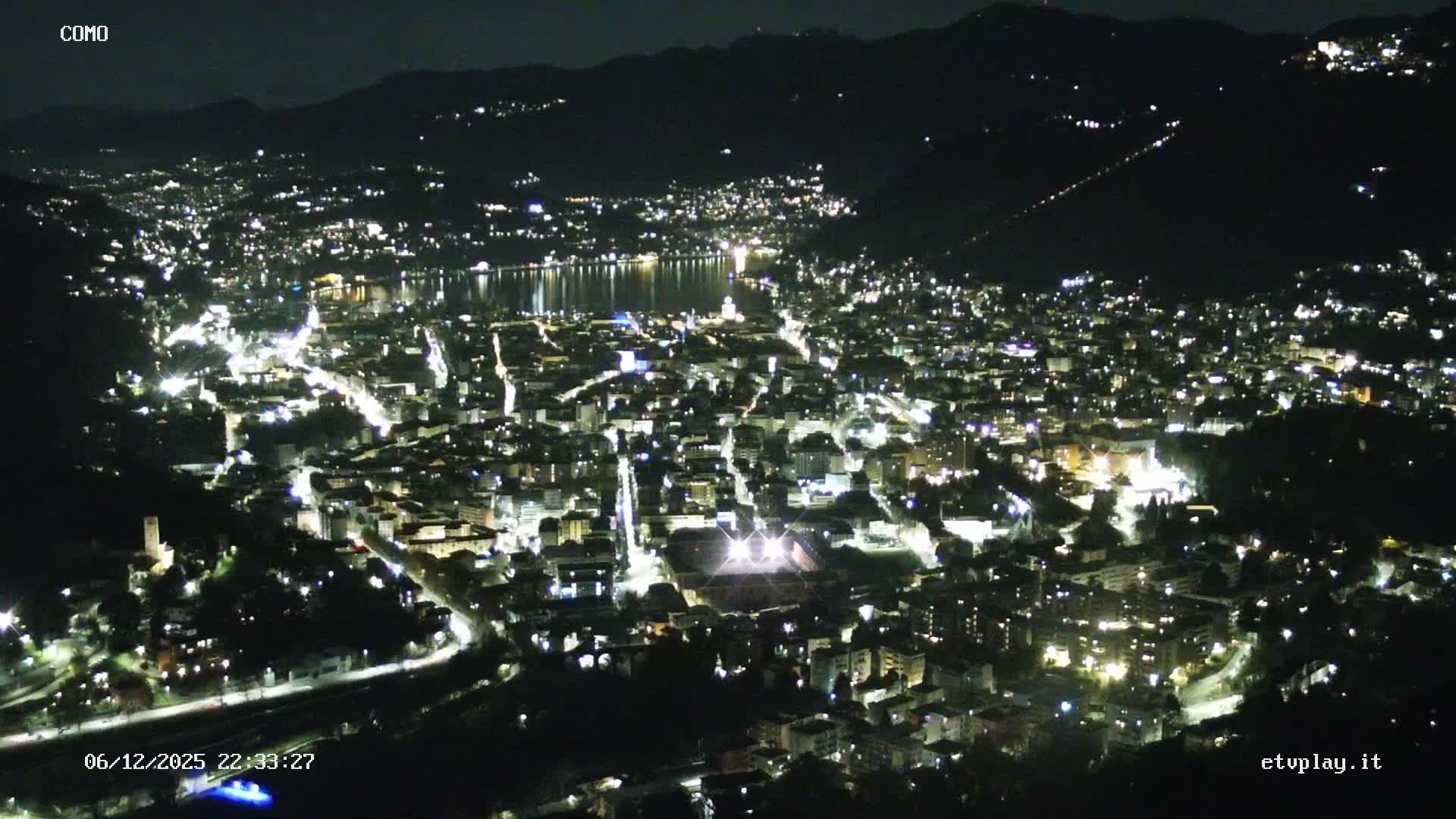 Como City & Lake Skyline Live Cam - Lombardy, Italy