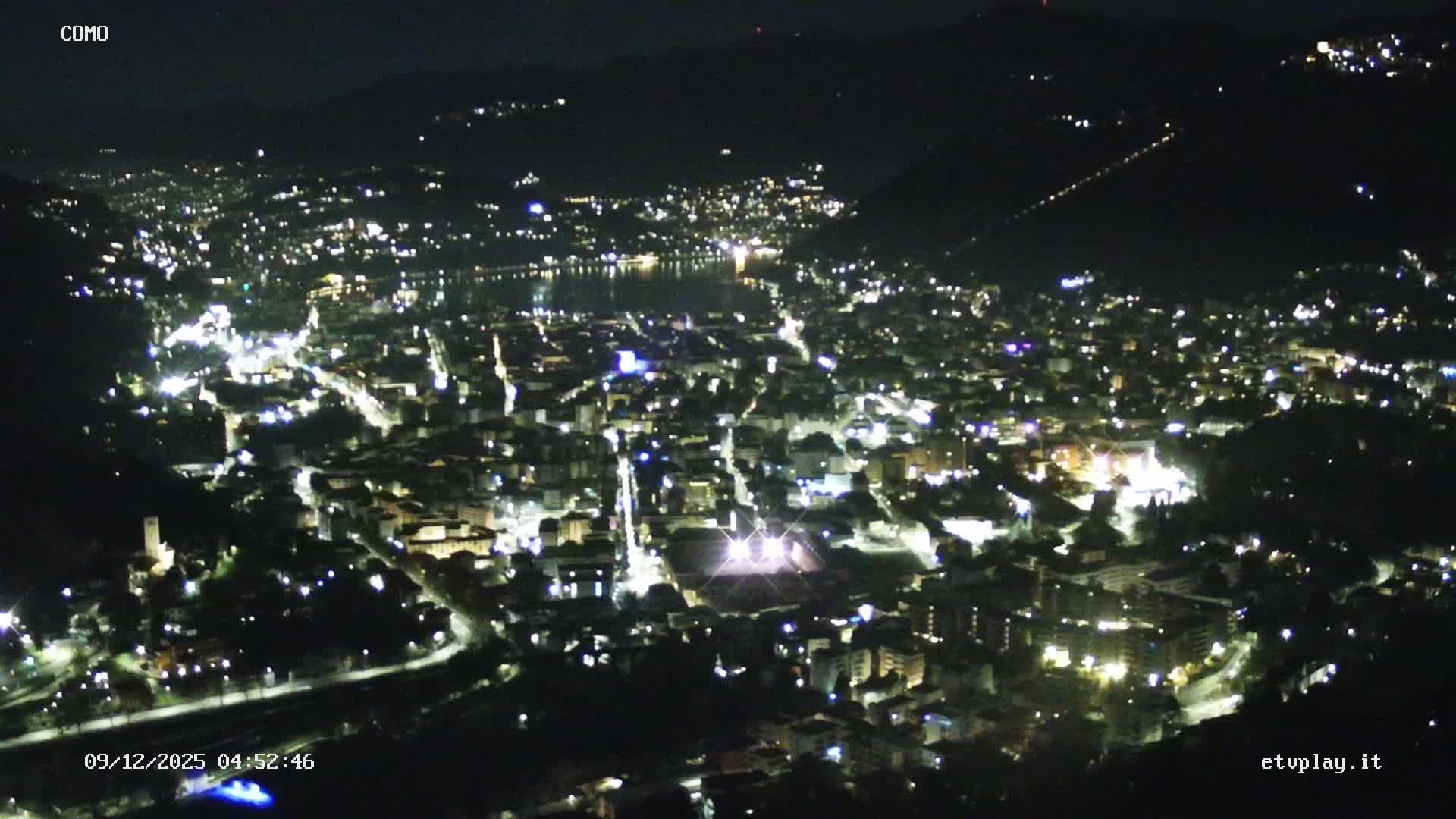 Como City & Lake Skyline Live Cam - Lombardy, Italy
