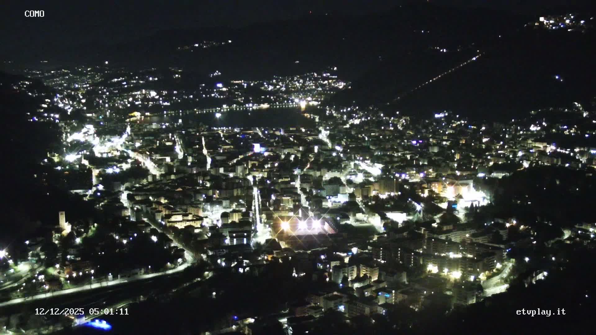 Como City & Lake Skyline Live Cam - Lombardy, Italy