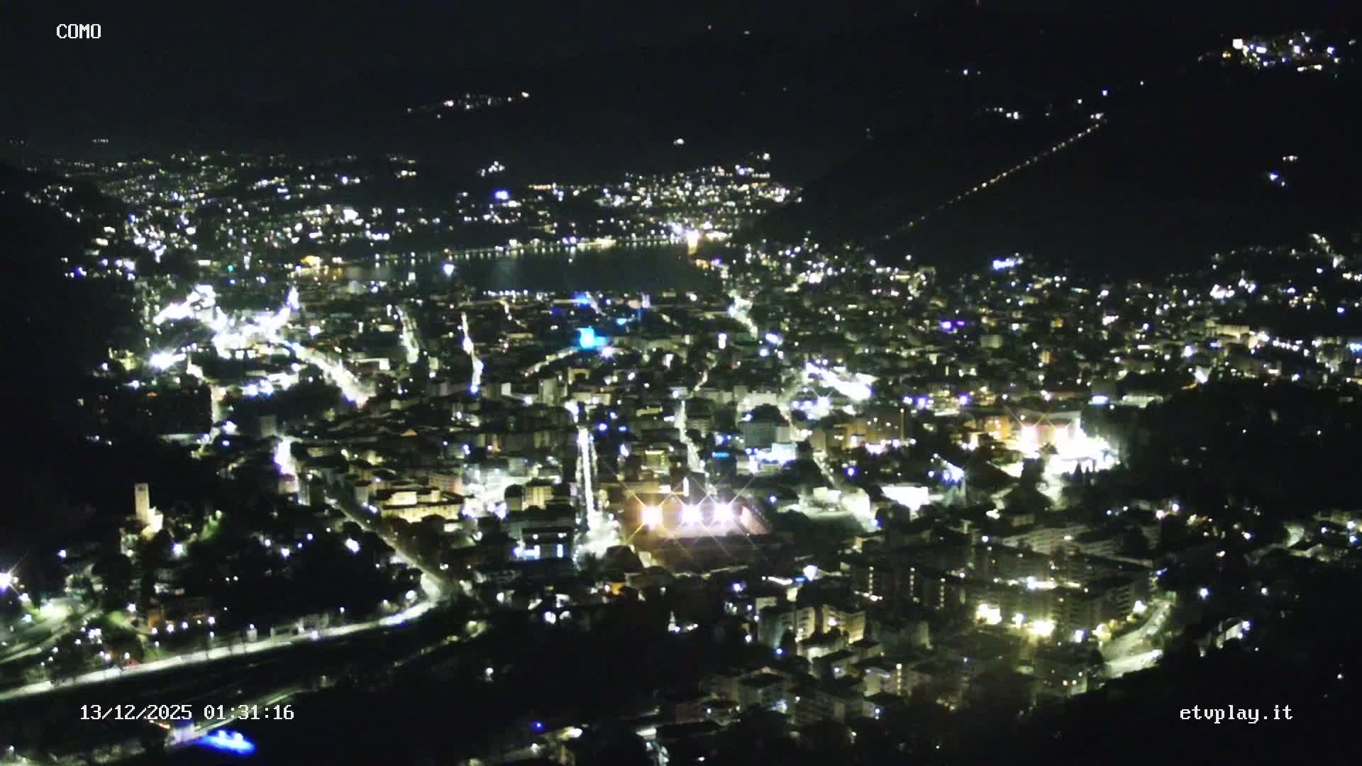 Como City & Lake Skyline Live Cam - Lombardy, Italy