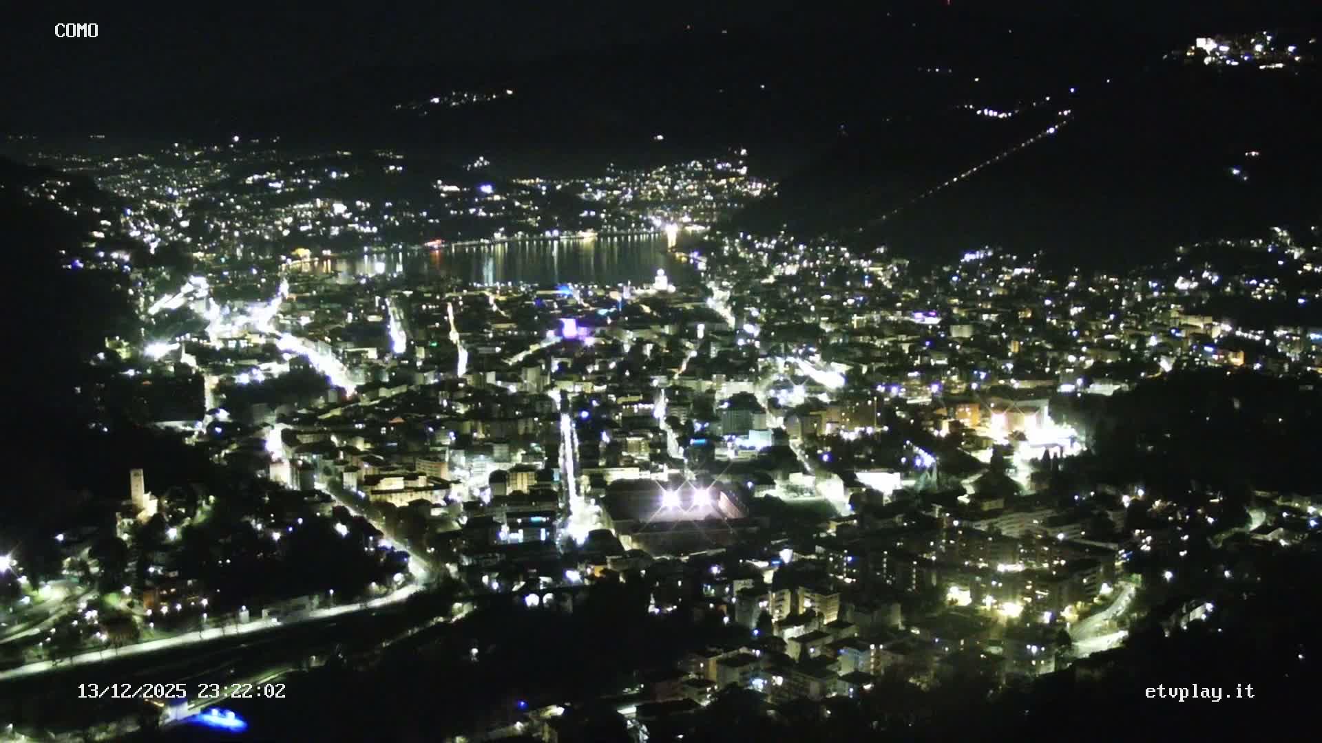 Como City & Lake Skyline Live Cam - Lombardy, Italy
