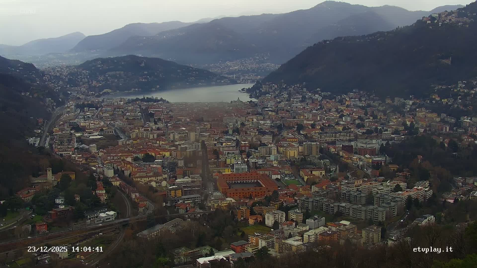 Como City & Lake Skyline Live Cam - Lombardy, Italy