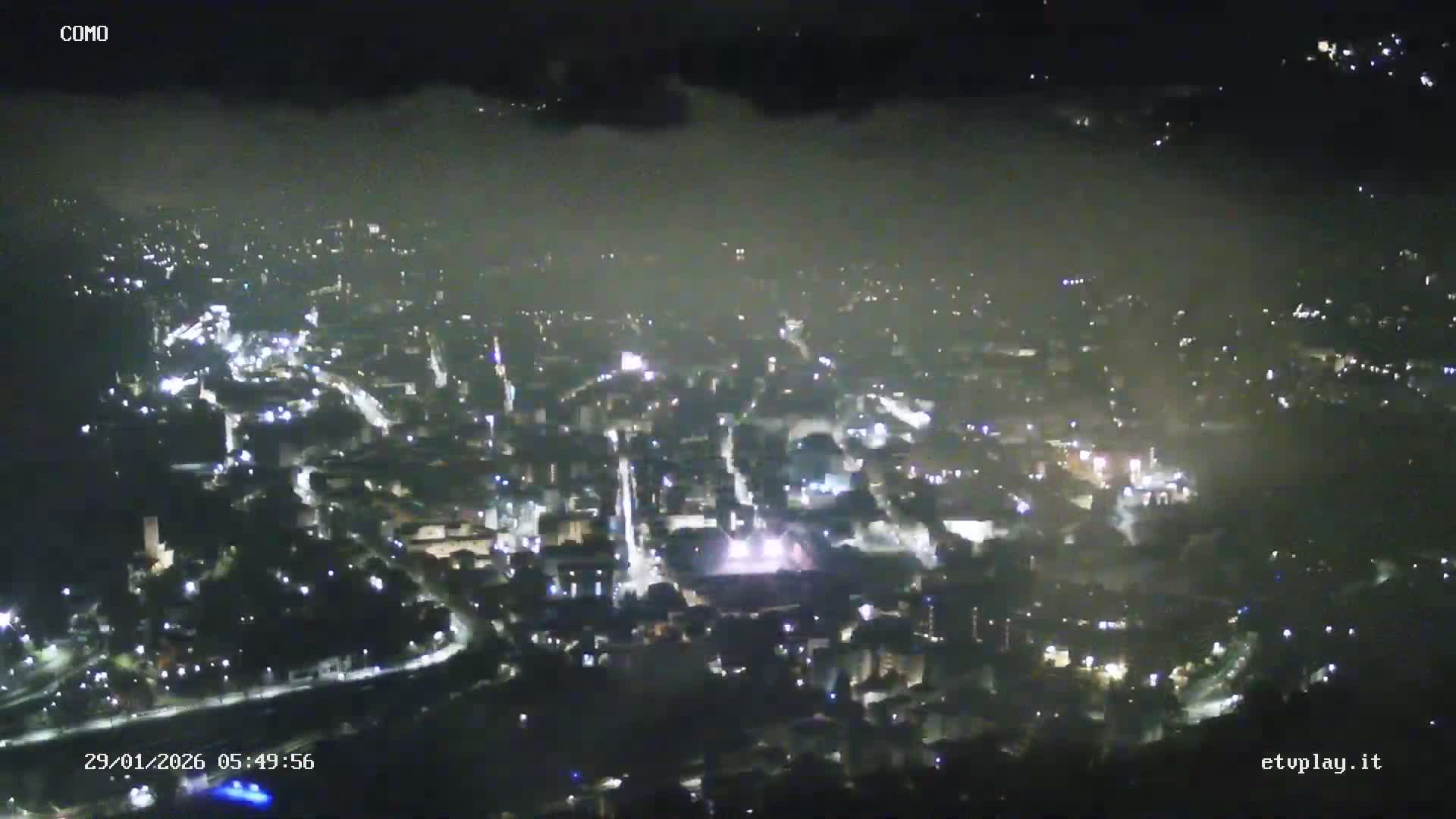 Como City & Lake Skyline Live Cam - Lombardy, Italy