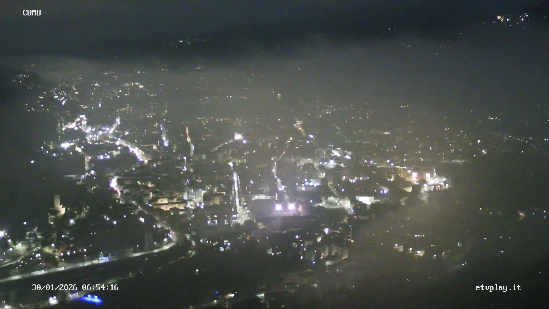 Como City & Lake Skyline Live Cam - Lombardy, Italy