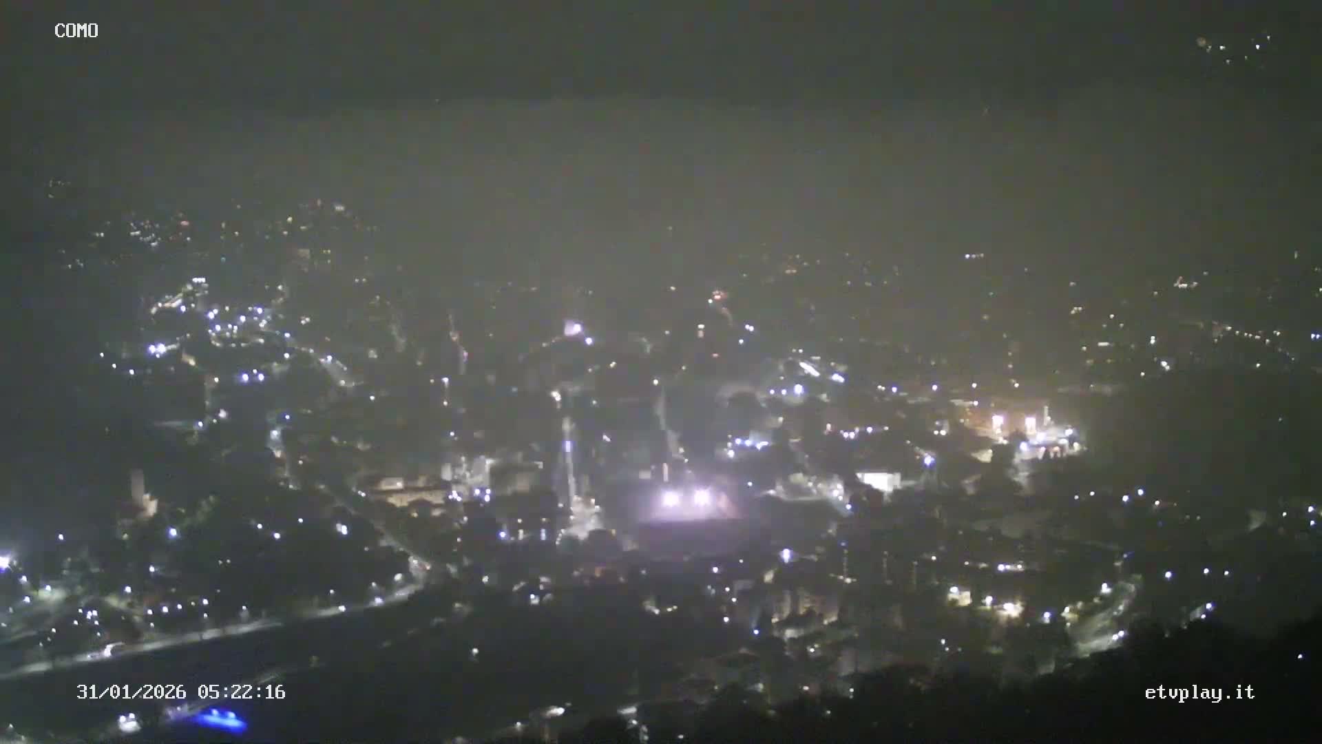 Como City & Lake Skyline Live Cam - Lombardy, Italy