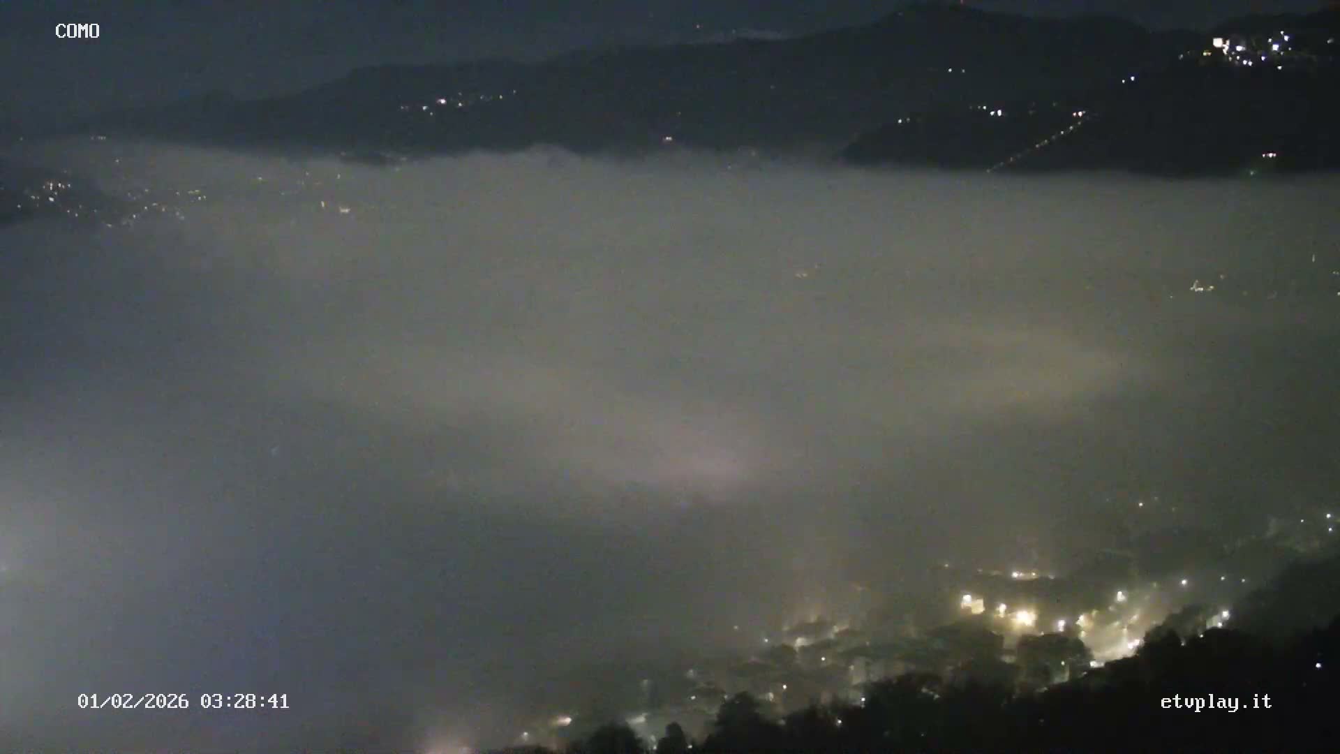 Como City & Lake Skyline Live Cam - Lombardy, Italy