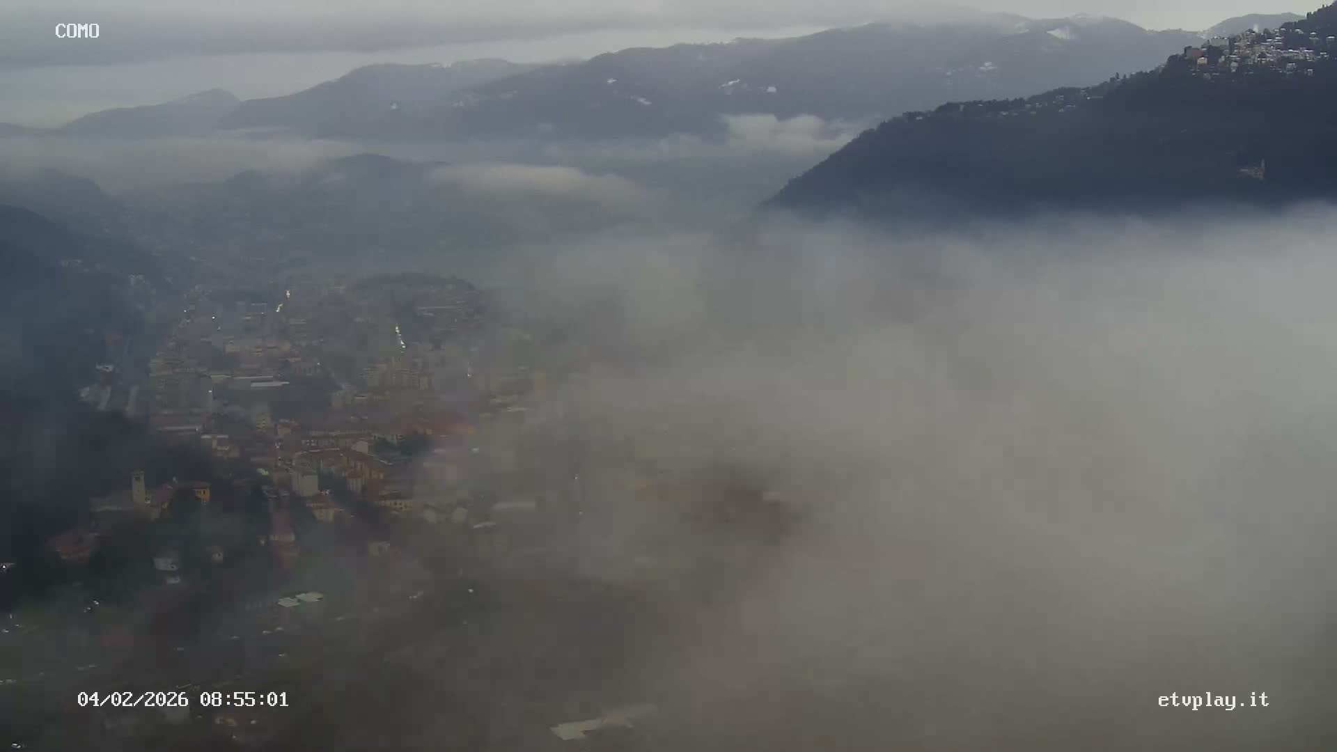 Como City & Lake Skyline Live Cam - Lombardy, Italy