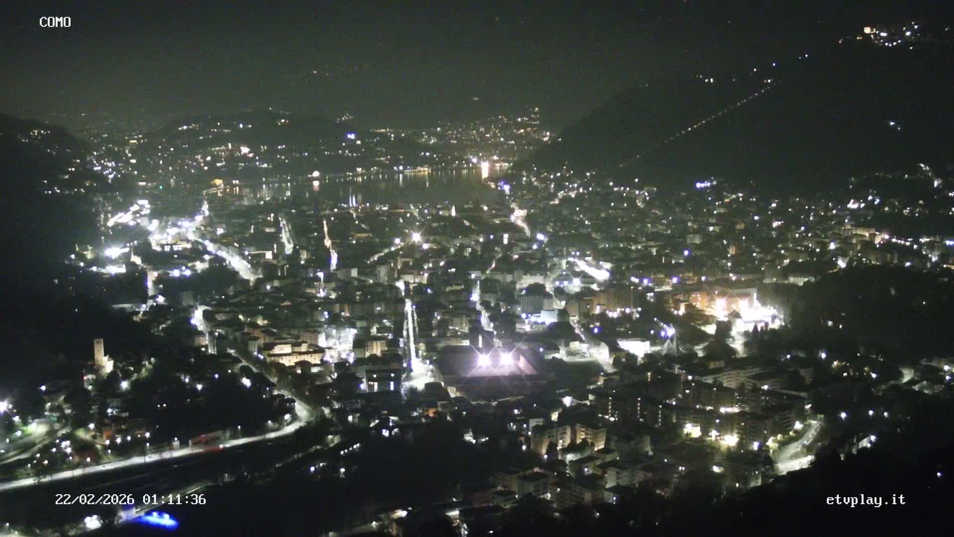 Como City & Lake Skyline Live Cam - Lombardy, Italy