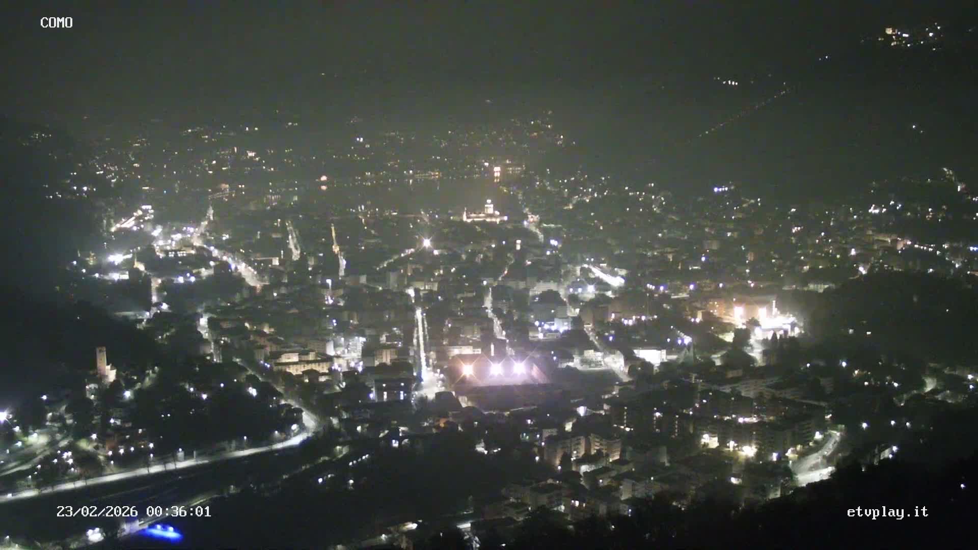 Como City & Lake Skyline Live Cam - Lombardy, Italy