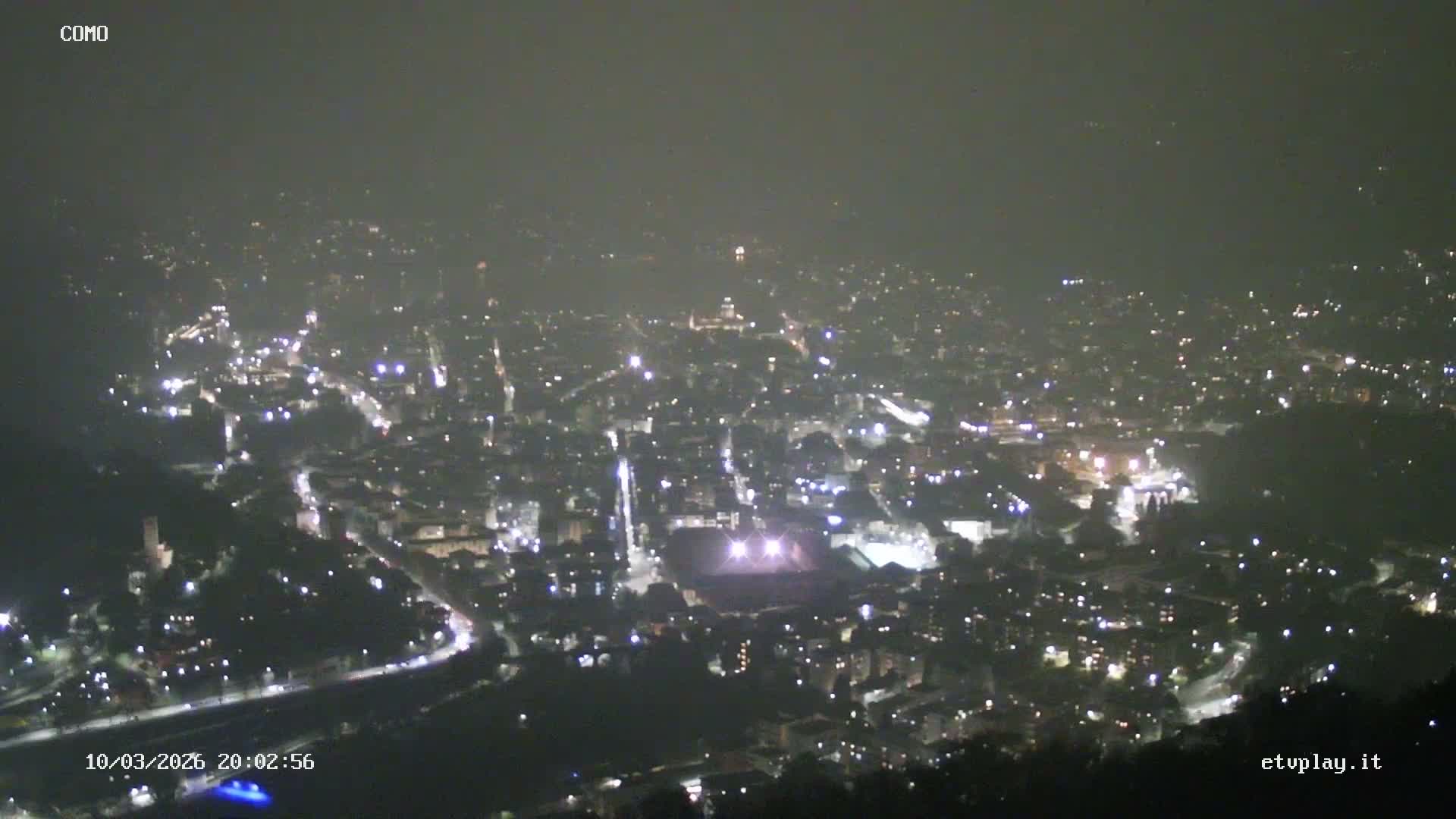 Como City & Lake Skyline Live Cam - Lombardy, Italy