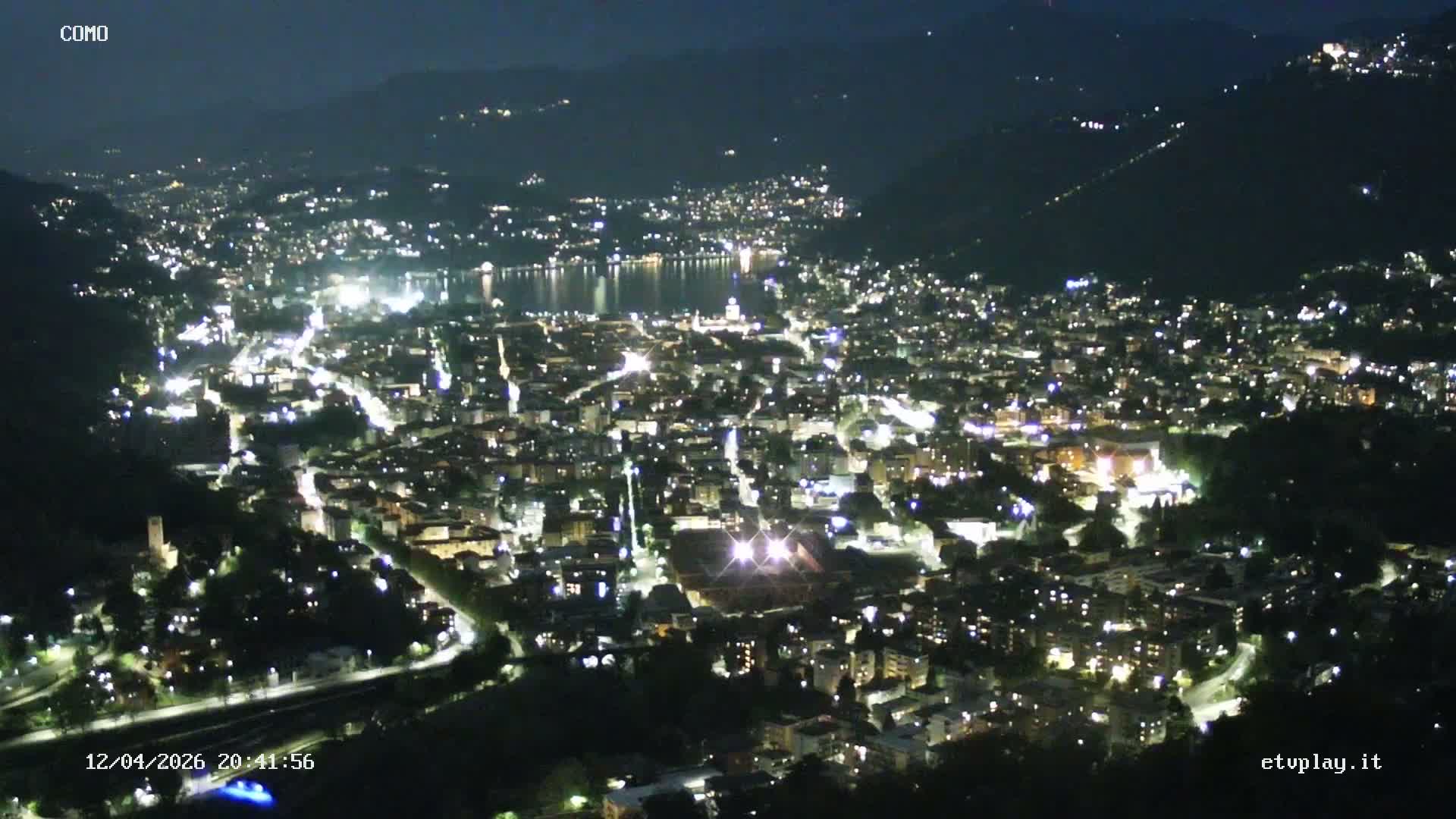 Como City & Lake Skyline Live Cam - Lombardy, Italy