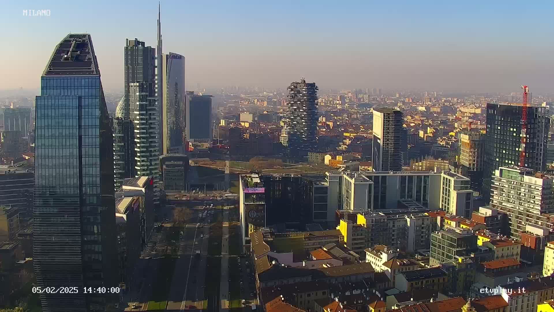 Milano City, Milan Skyline Live Cam - Lombardy, Italy