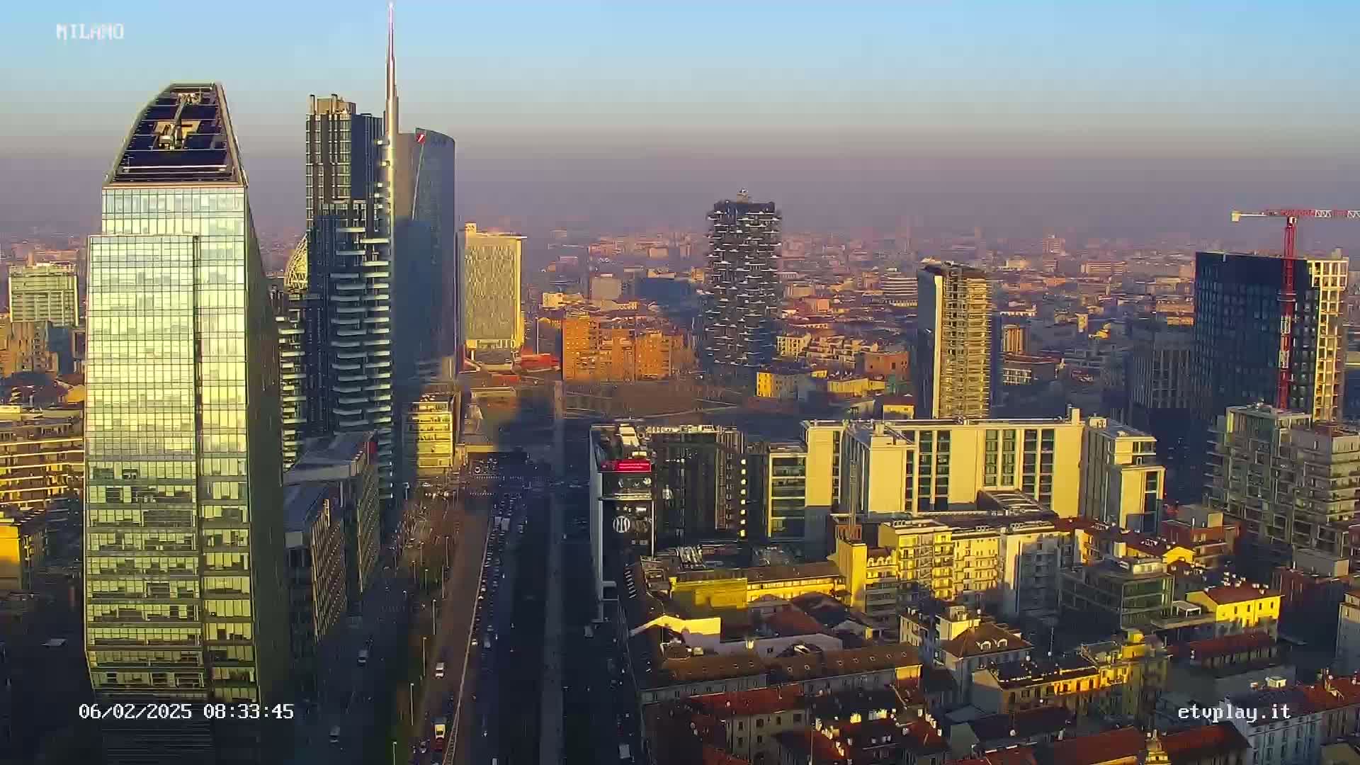 Milano City, Milan Skyline Live Cam - Lombardy, Italy