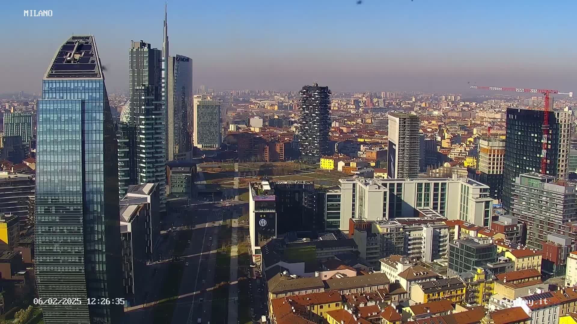 Milano City, Milan Skyline Live Cam - Lombardy, Italy