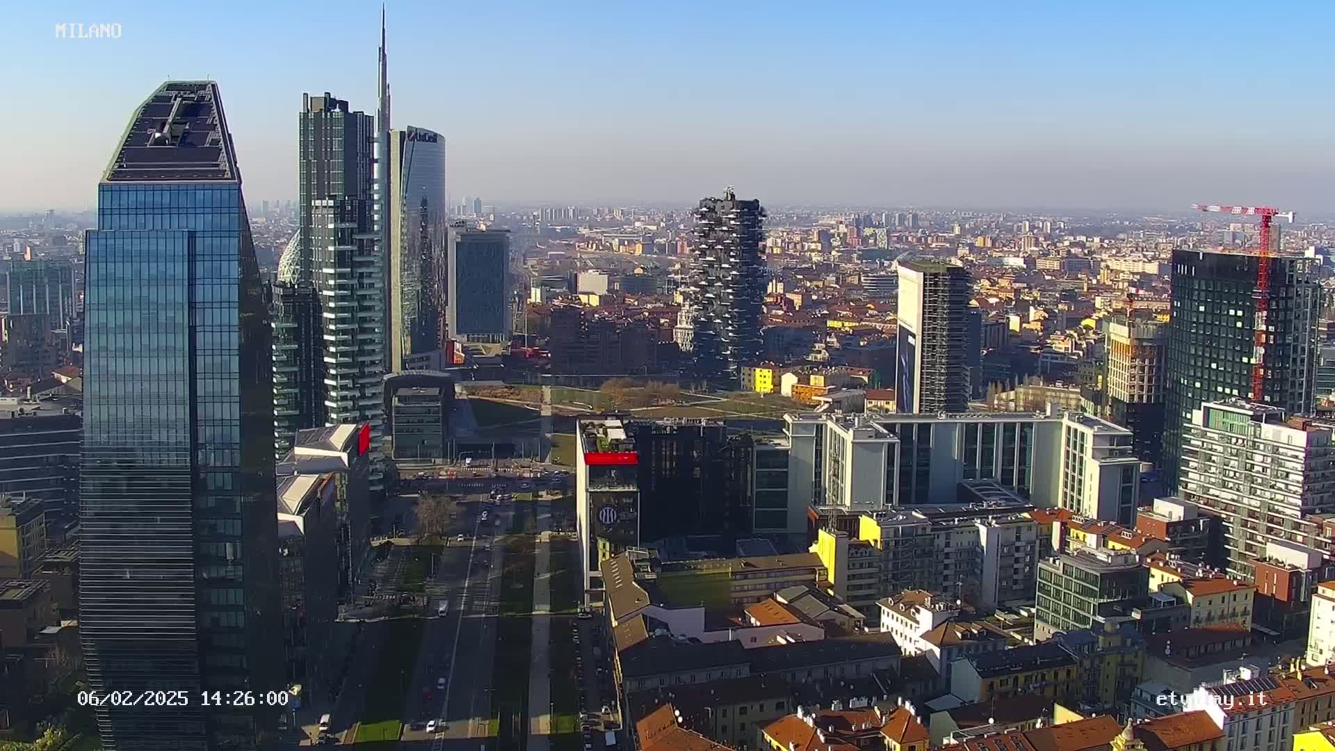 Milano City, Milan Skyline Live Cam - Lombardy, Italy