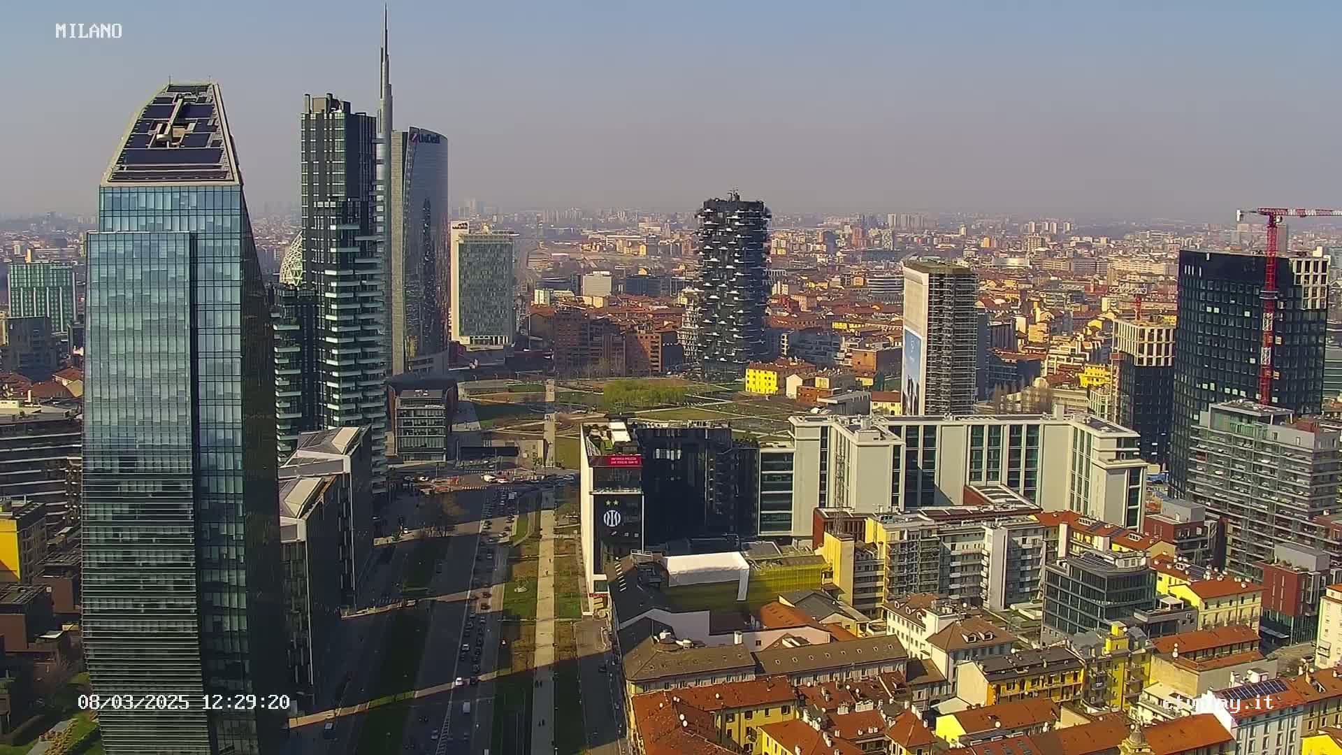 Milano City, Milan Skyline Live Cam - Lombardy, Italy