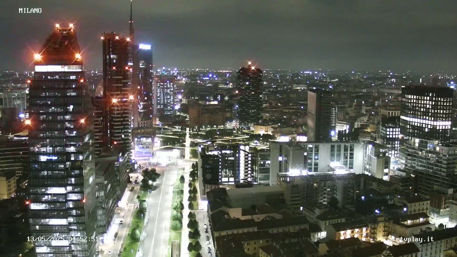 Milano City, Milan Skyline Live Cam - Lombardy, Italy