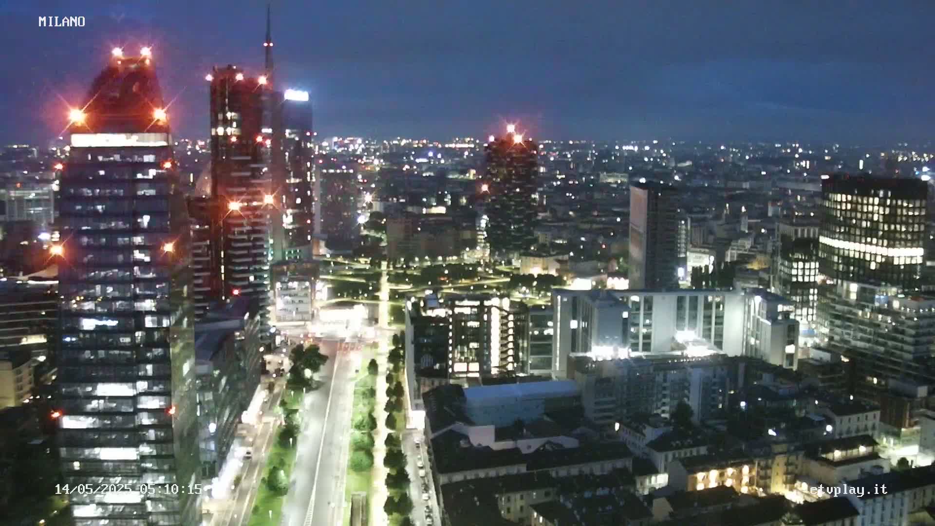 Milano City, Milan Skyline Live Cam - Lombardy, Italy