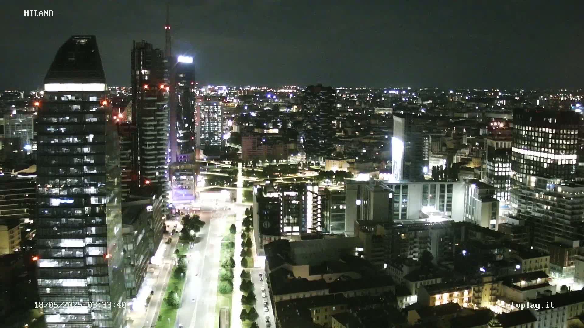 Milano City, Milan Skyline Live Cam - Lombardy, Italy