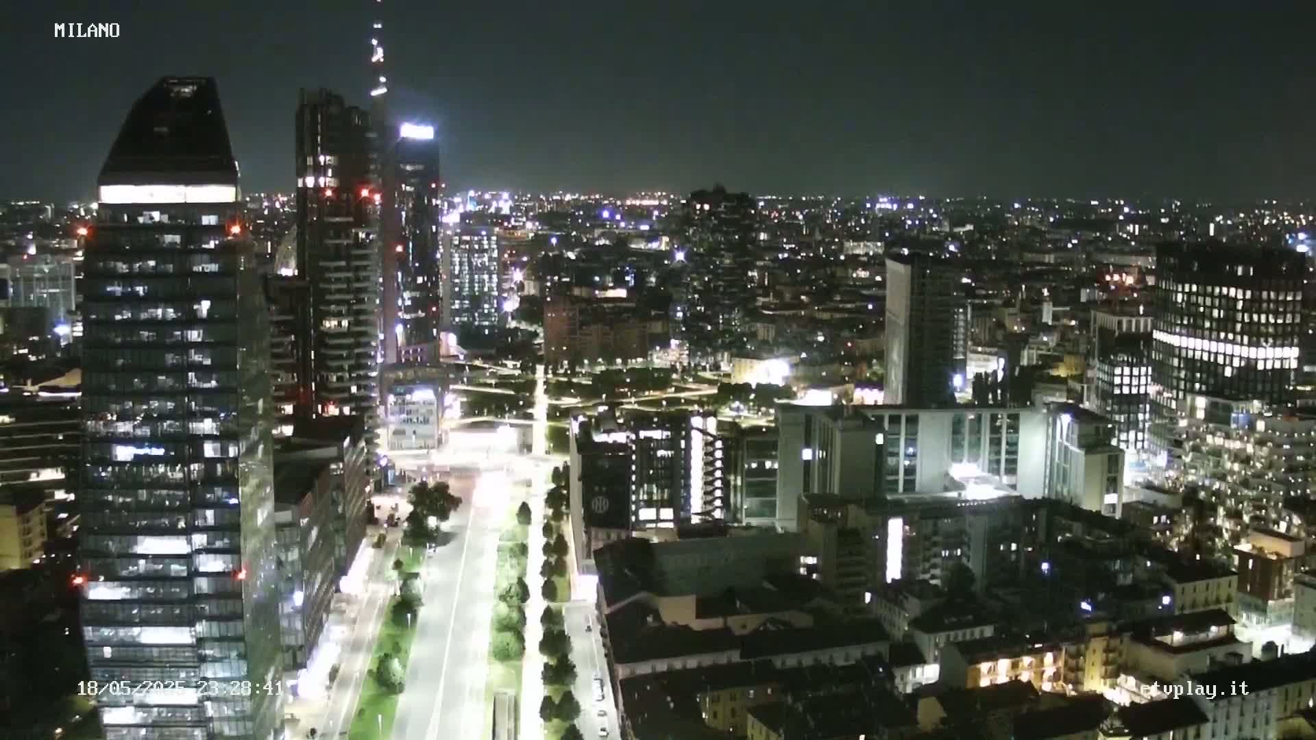 Milano City, Milan Skyline Live Cam - Lombardy, Italy