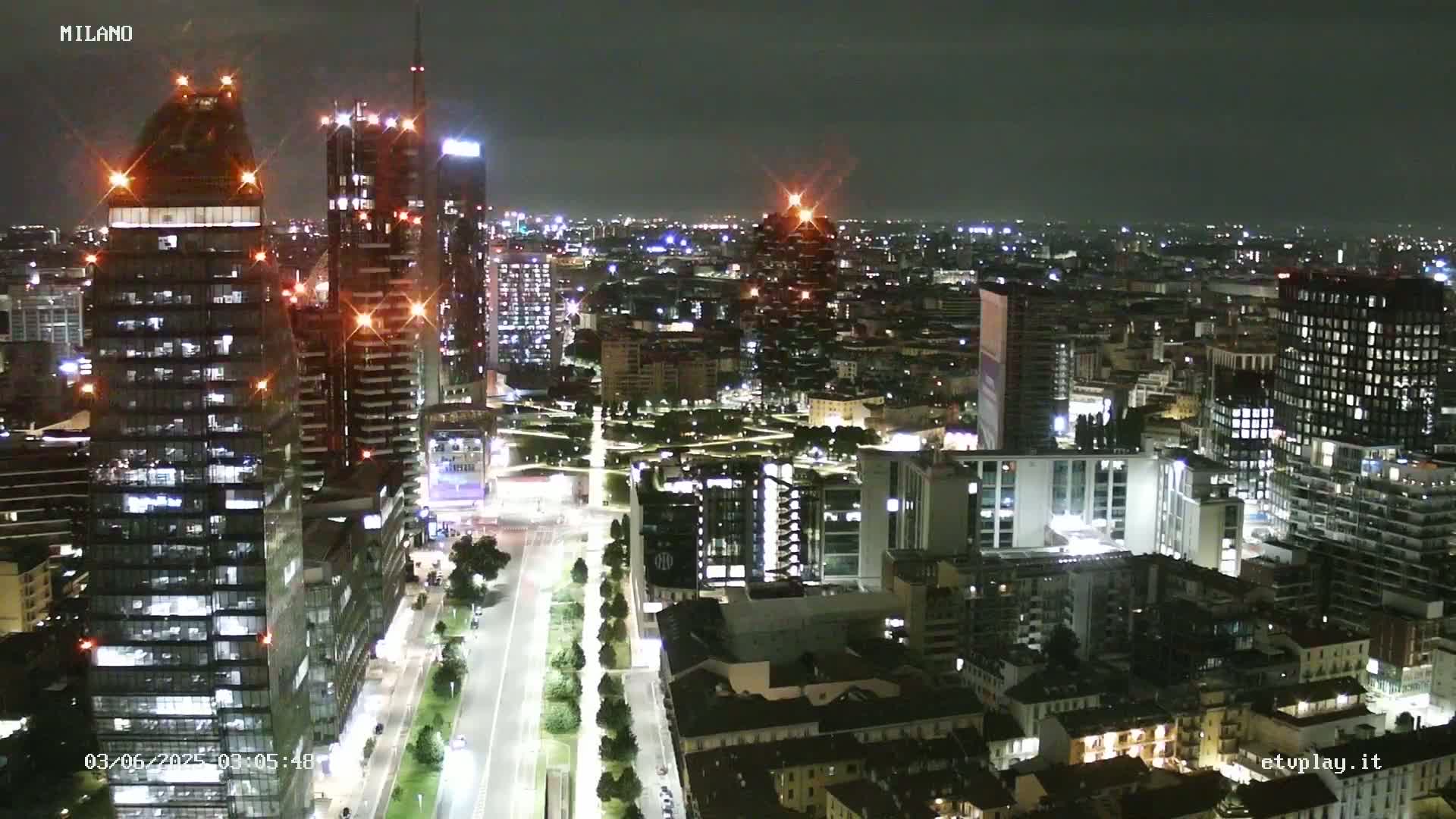 Milano City, Milan Skyline Live Cam - Lombardy, Italy
