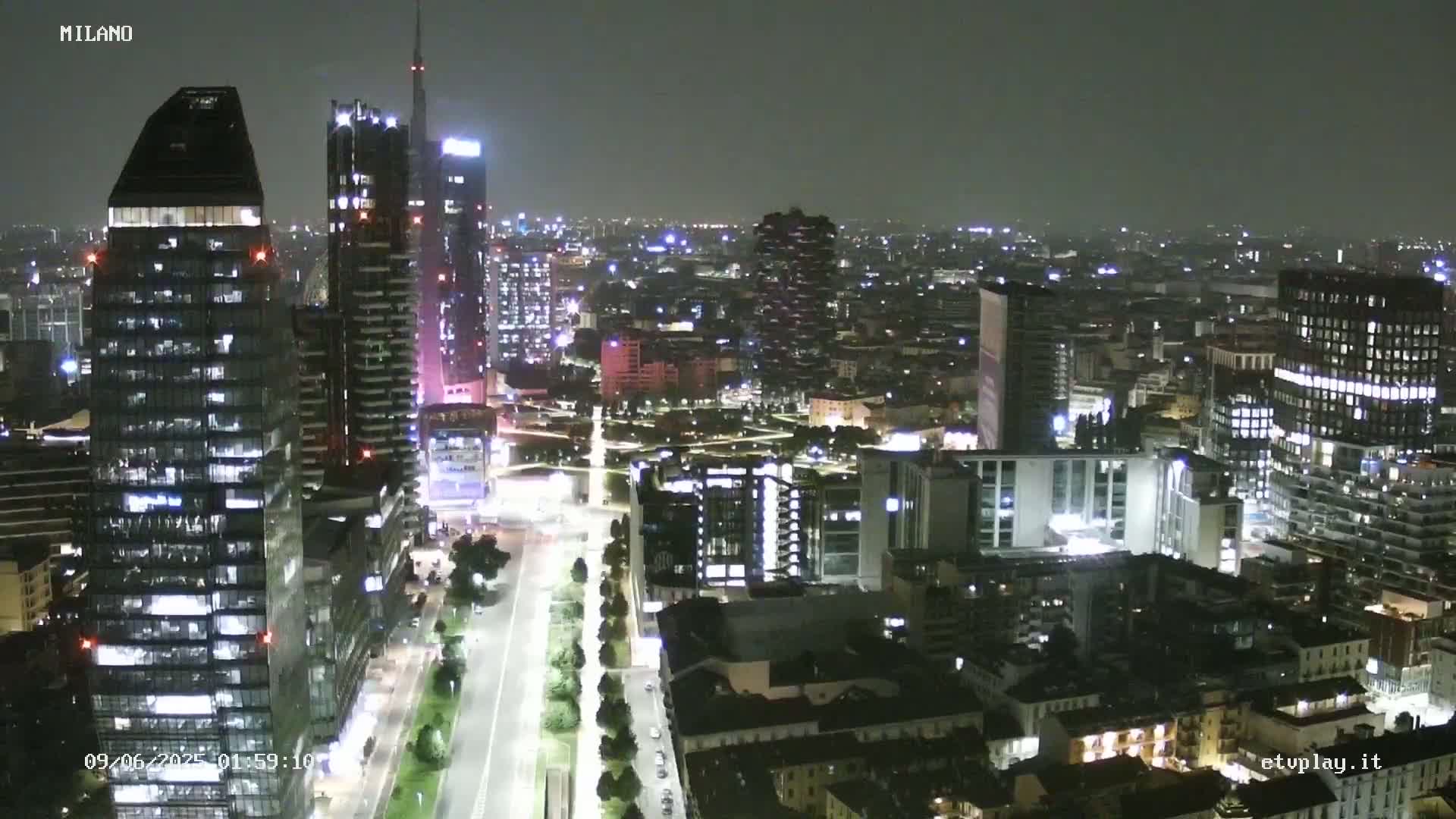 Milano City, Milan Skyline Live Cam - Lombardy, Italy