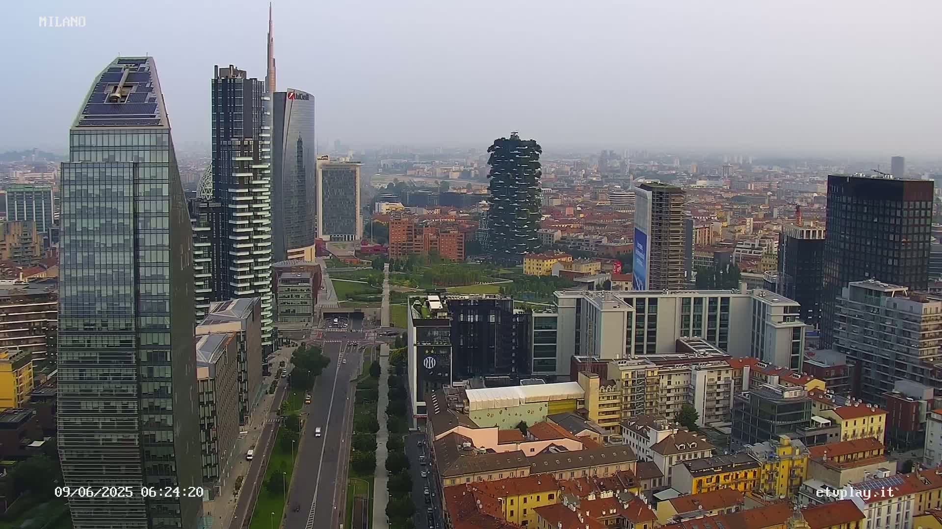 Milano City, Milan Skyline Live Cam - Lombardy, Italy