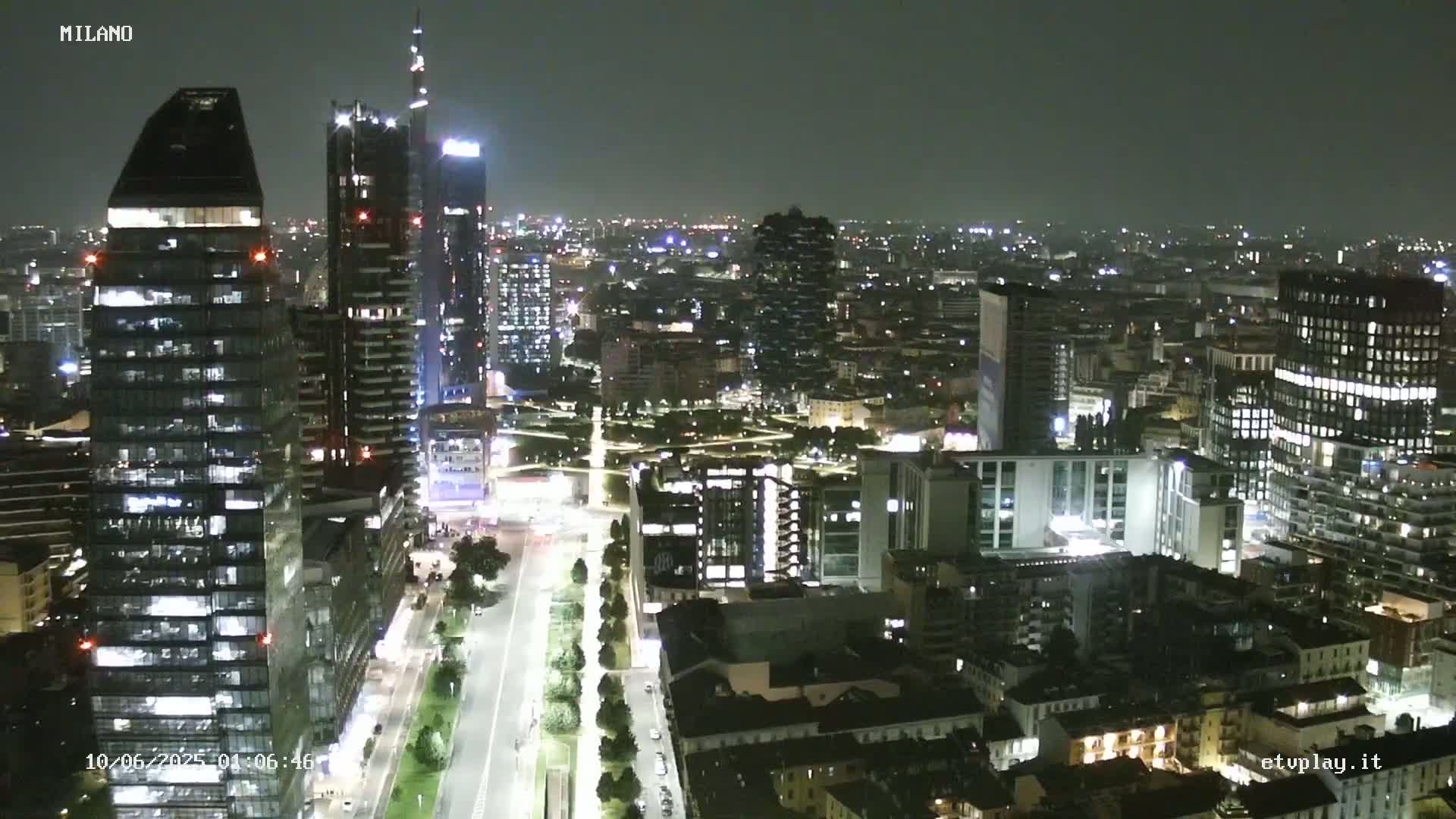 Milano City, Milan Skyline Live Cam - Lombardy, Italy