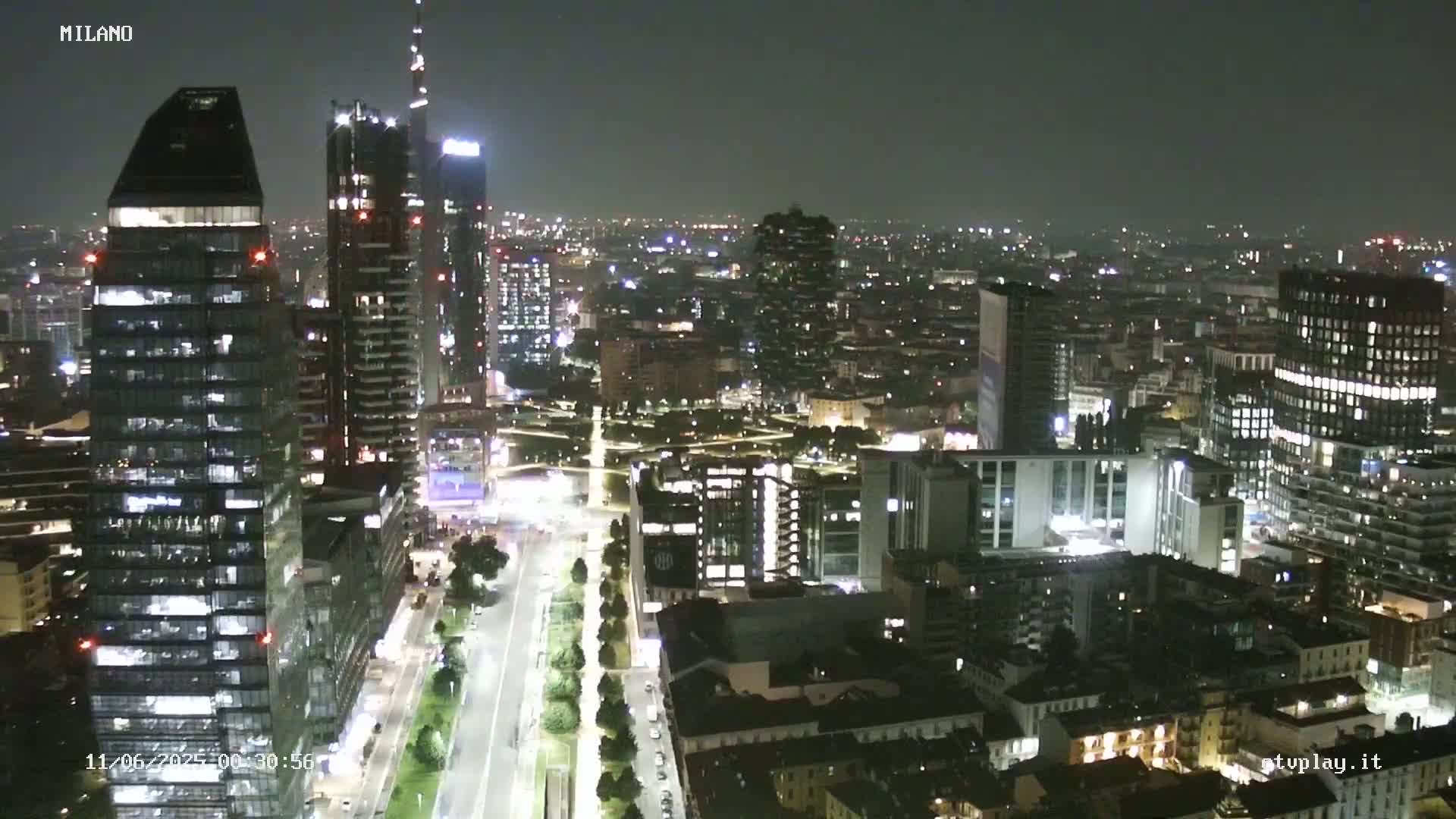 Milano City, Milan Skyline Live Cam - Lombardy, Italy