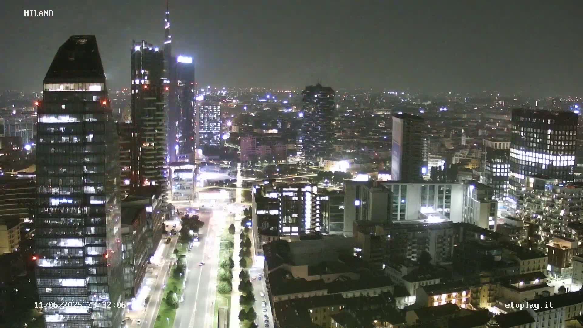 Milano City, Milan Skyline Live Cam - Lombardy, Italy