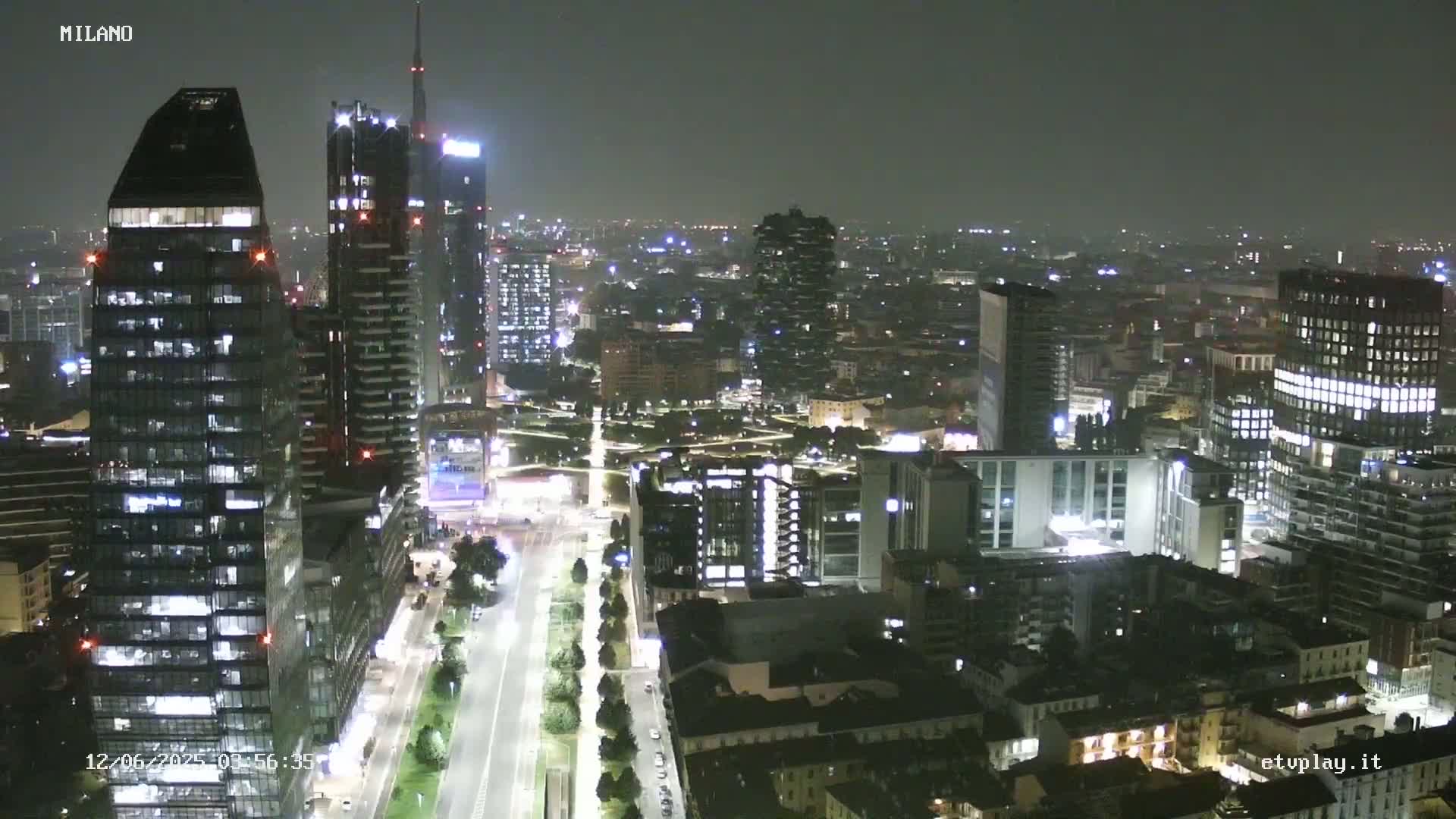 Milano City, Milan Skyline Live Cam - Lombardy, Italy