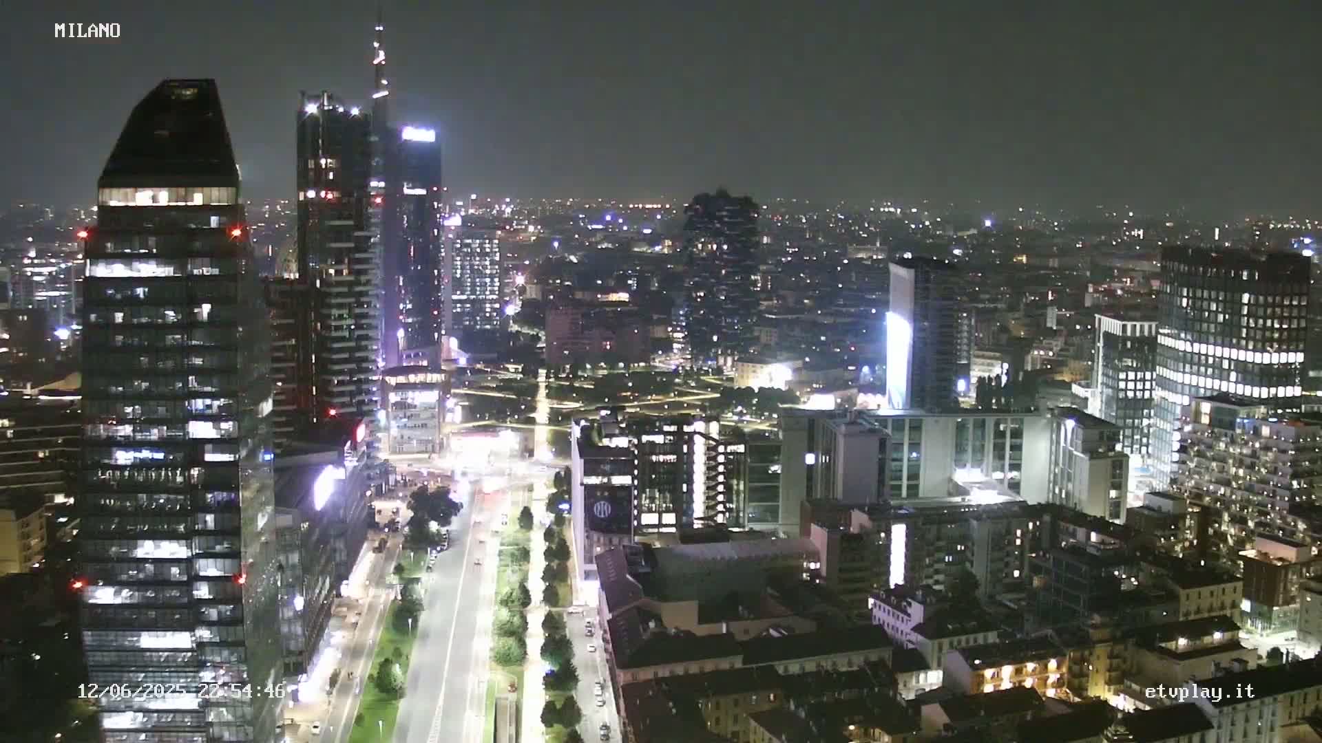 Milano City, Milan Skyline Live Cam - Lombardy, Italy