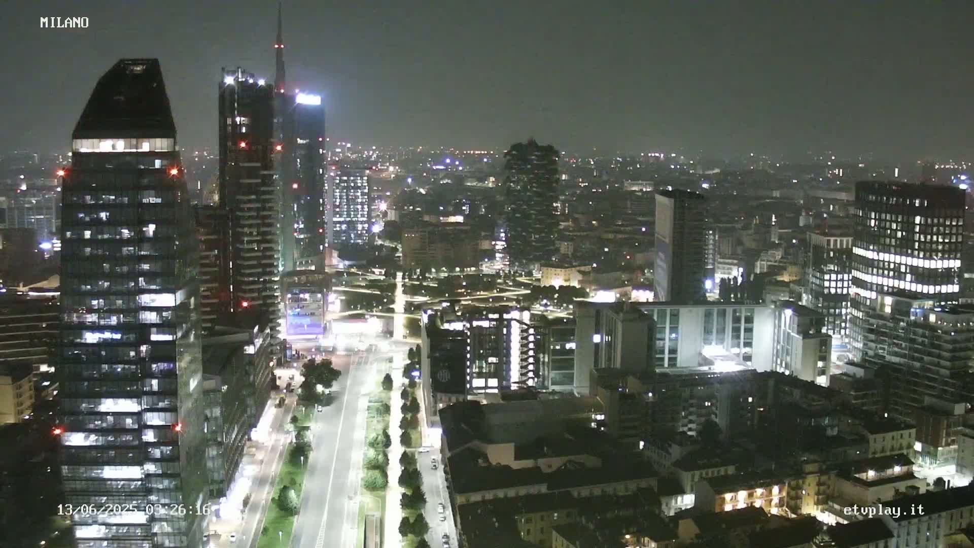 Milano City, Milan Skyline Live Cam - Lombardy, Italy