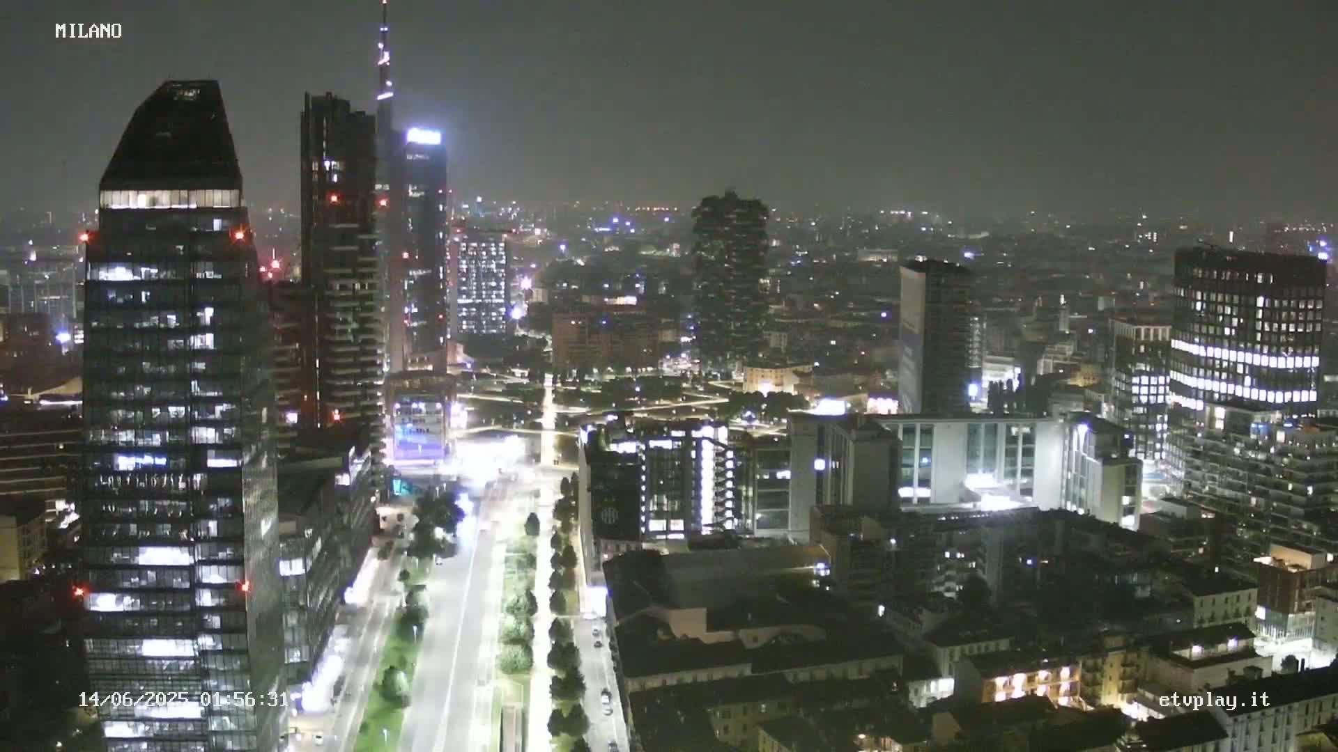 Milano City, Milan Skyline Live Cam - Lombardy, Italy