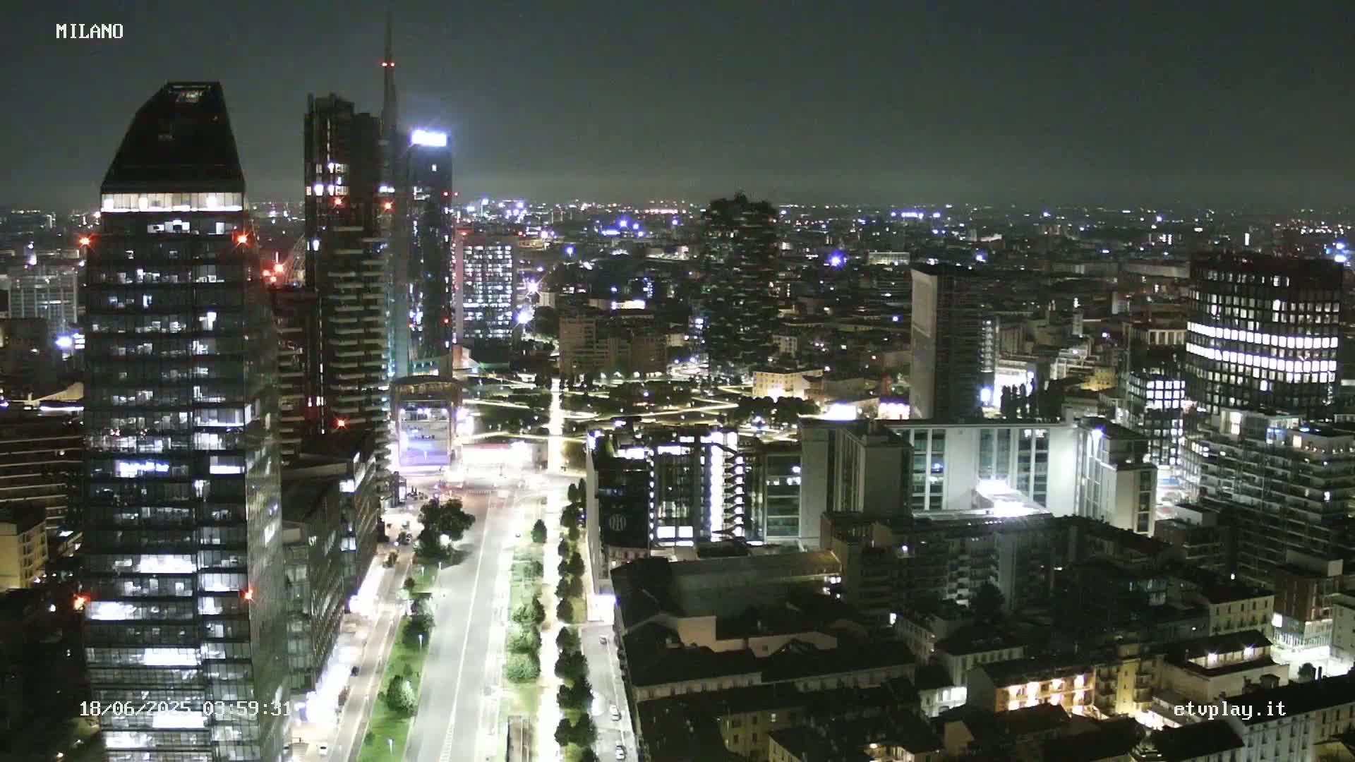 Milano City, Milan Skyline Live Cam - Lombardy, Italy